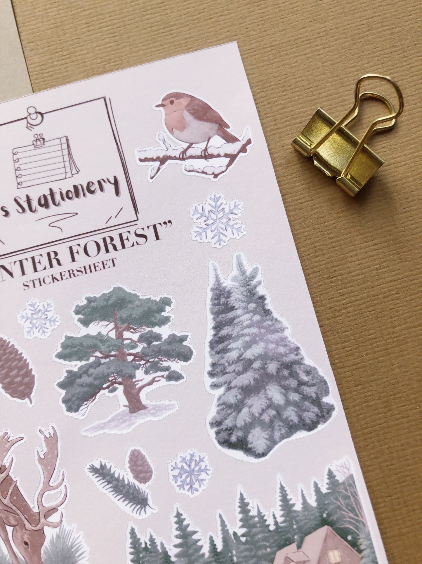 "Winter Forest"  Sticker Sheet