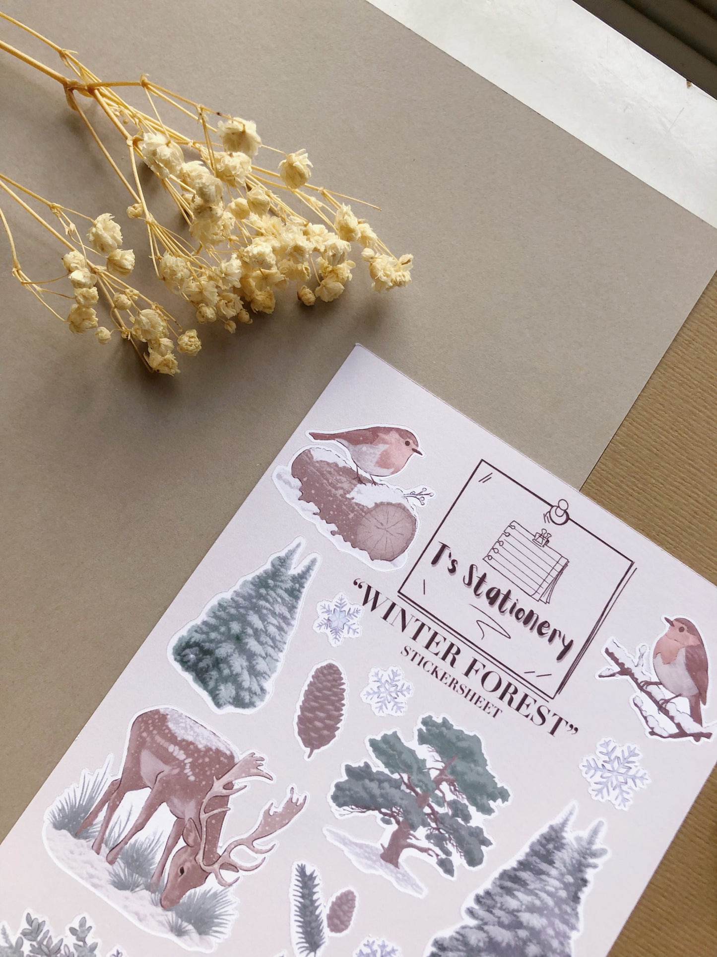 "Winter Forest"  Sticker Sheet