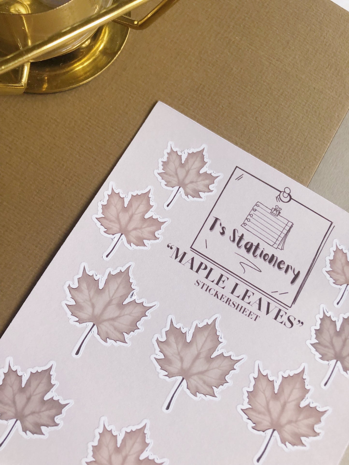 "Maple Leaves"  Sticker Sheet