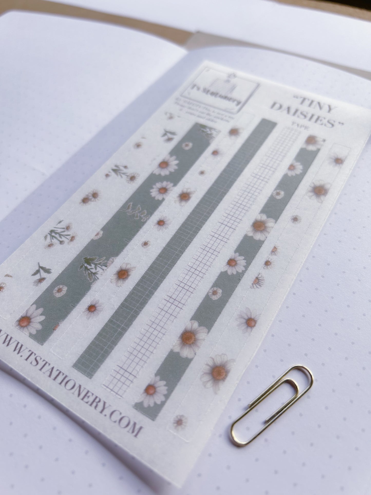 "Tiny Daisy"  Sticker Tape Sheet