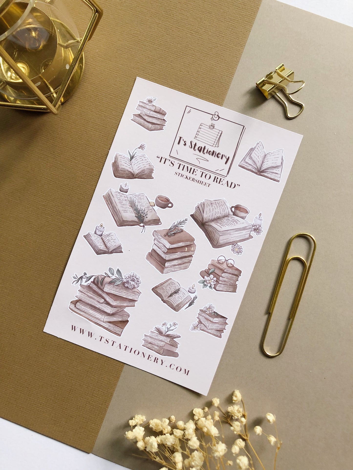 "It's Time To Read"  Sticker Sheet