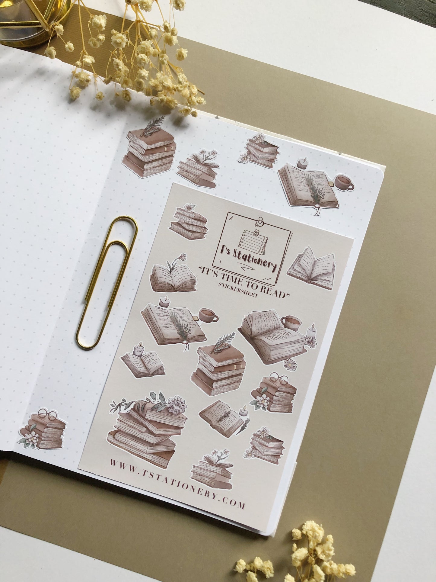 "It's Time To Read"  Sticker Sheet