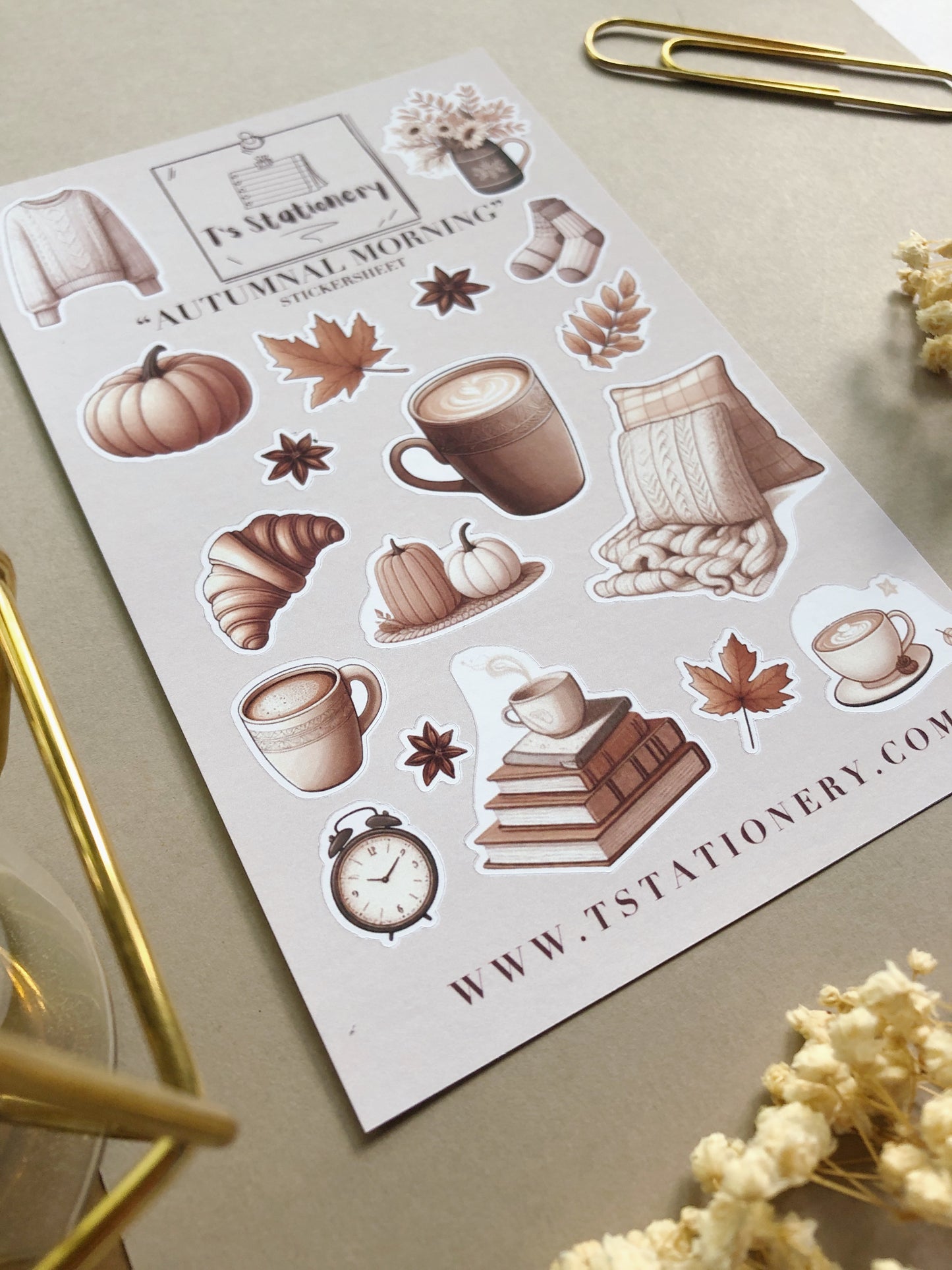 "Autumnal Morning" Sticker Sheet