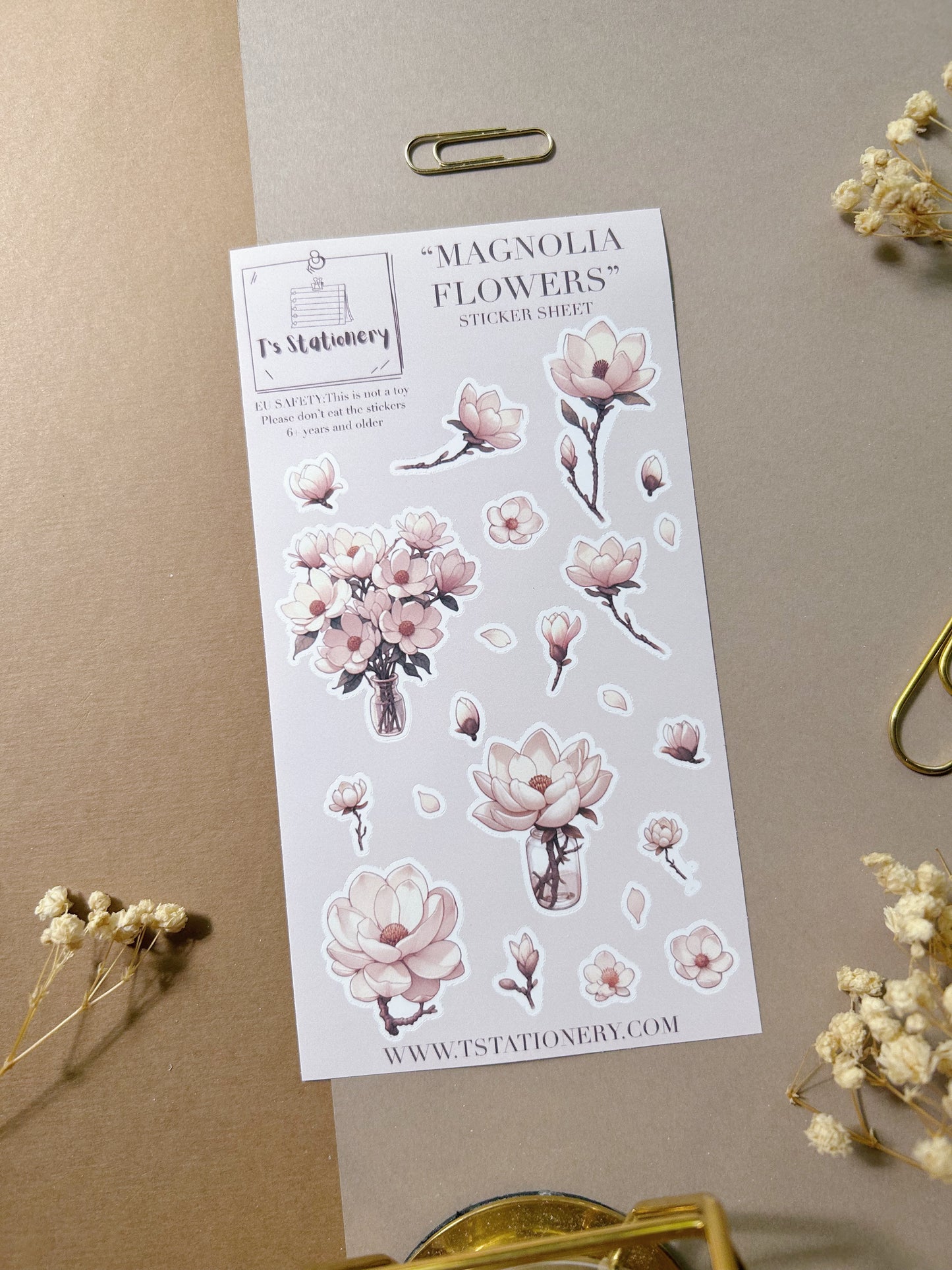 "Spring Sticker Set Of 3"