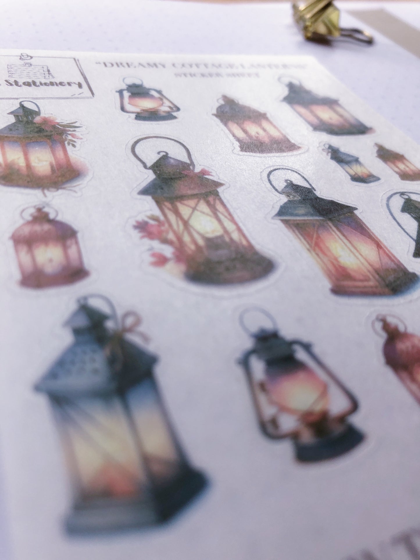 "Dreamy Lanterns" Washi Sticker Sheet