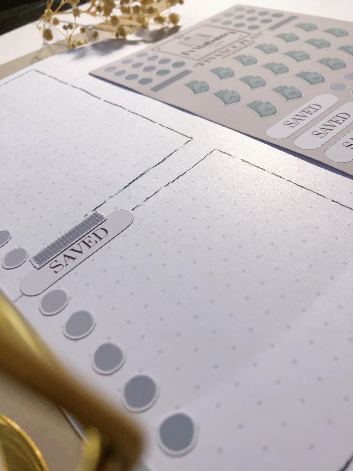 "Financial Plan" Sticker Sheet