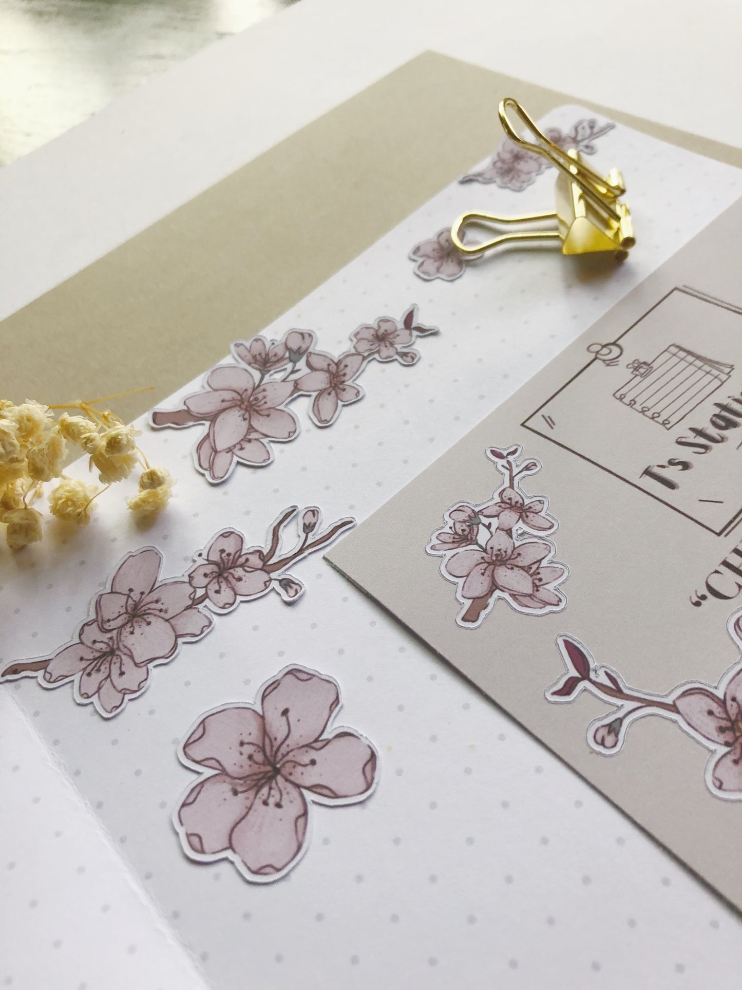 "Cherry Blossom"  Sticker Sheet