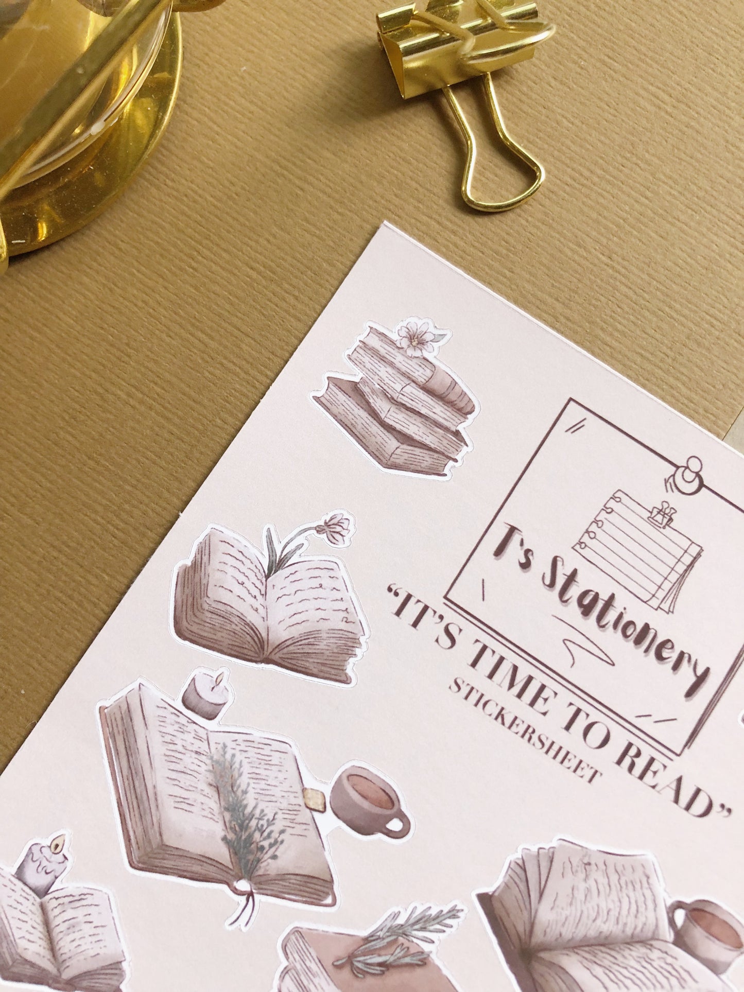 "It's Time To Read"  Sticker Sheet