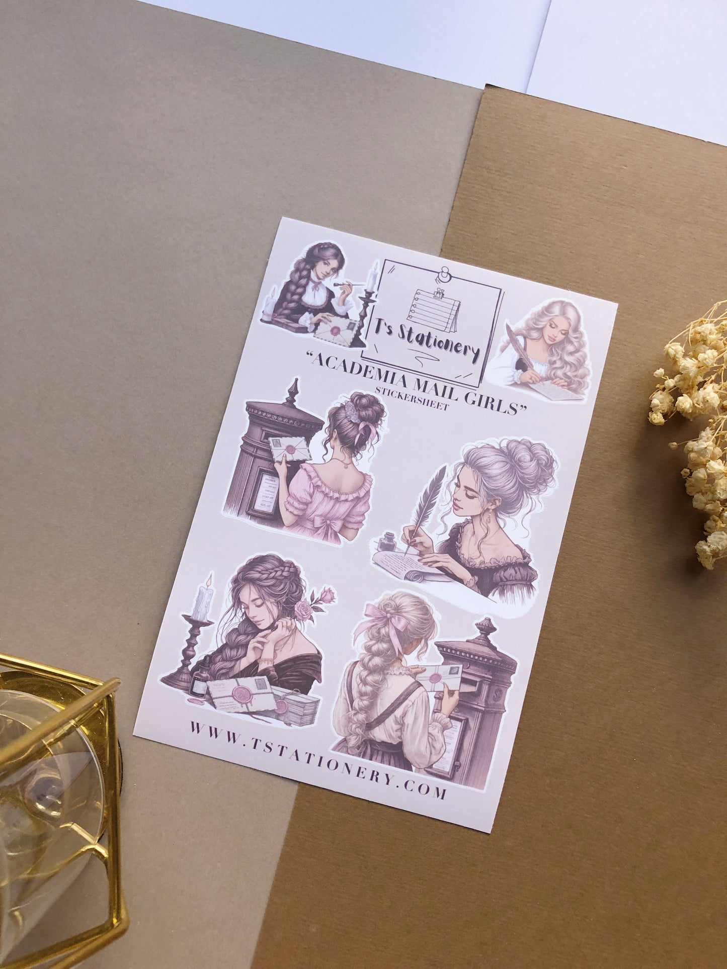 "Academia Mail Girls" Sticker Sheet