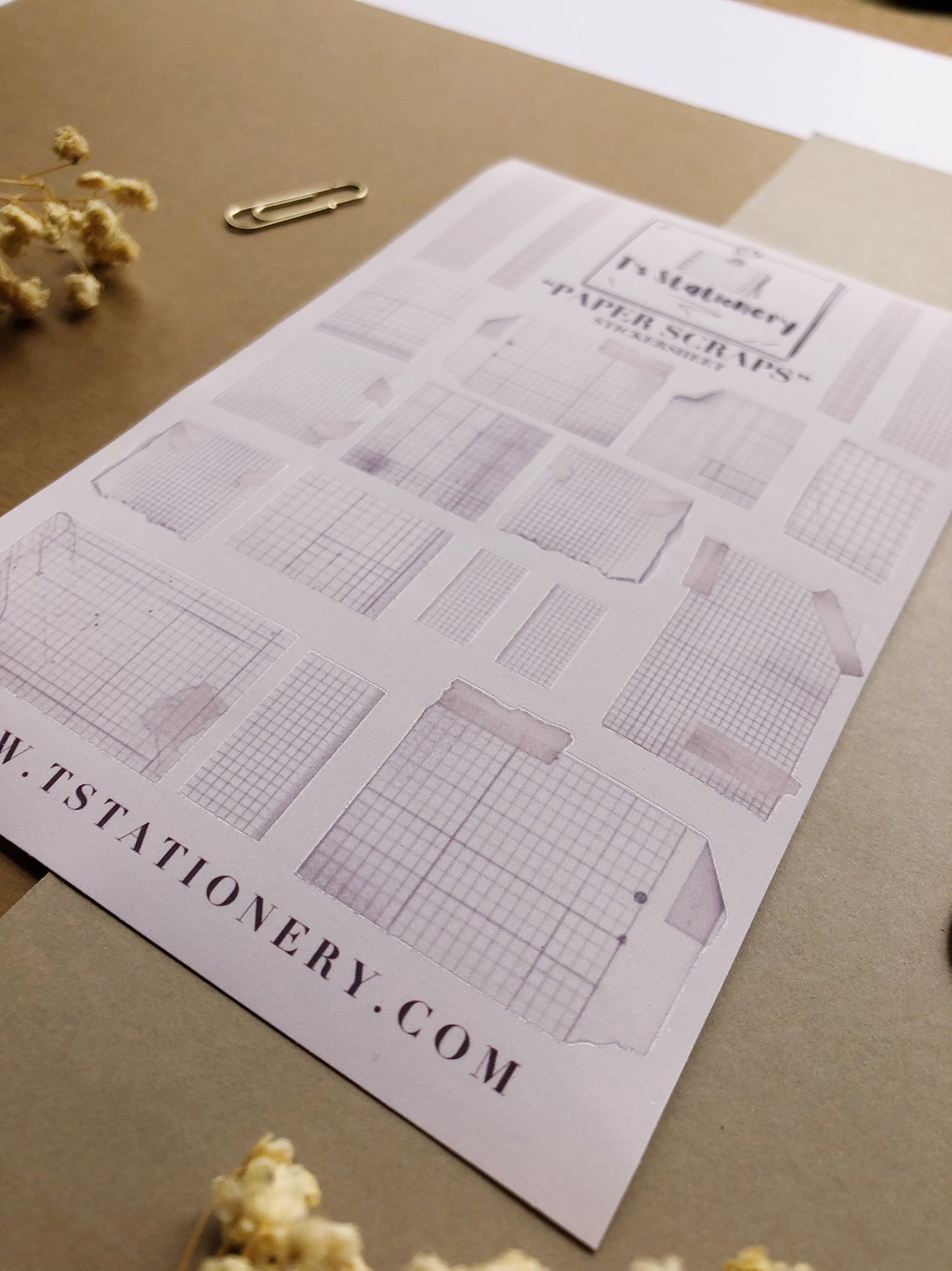 "Paper Scraps" Sticker Sheet