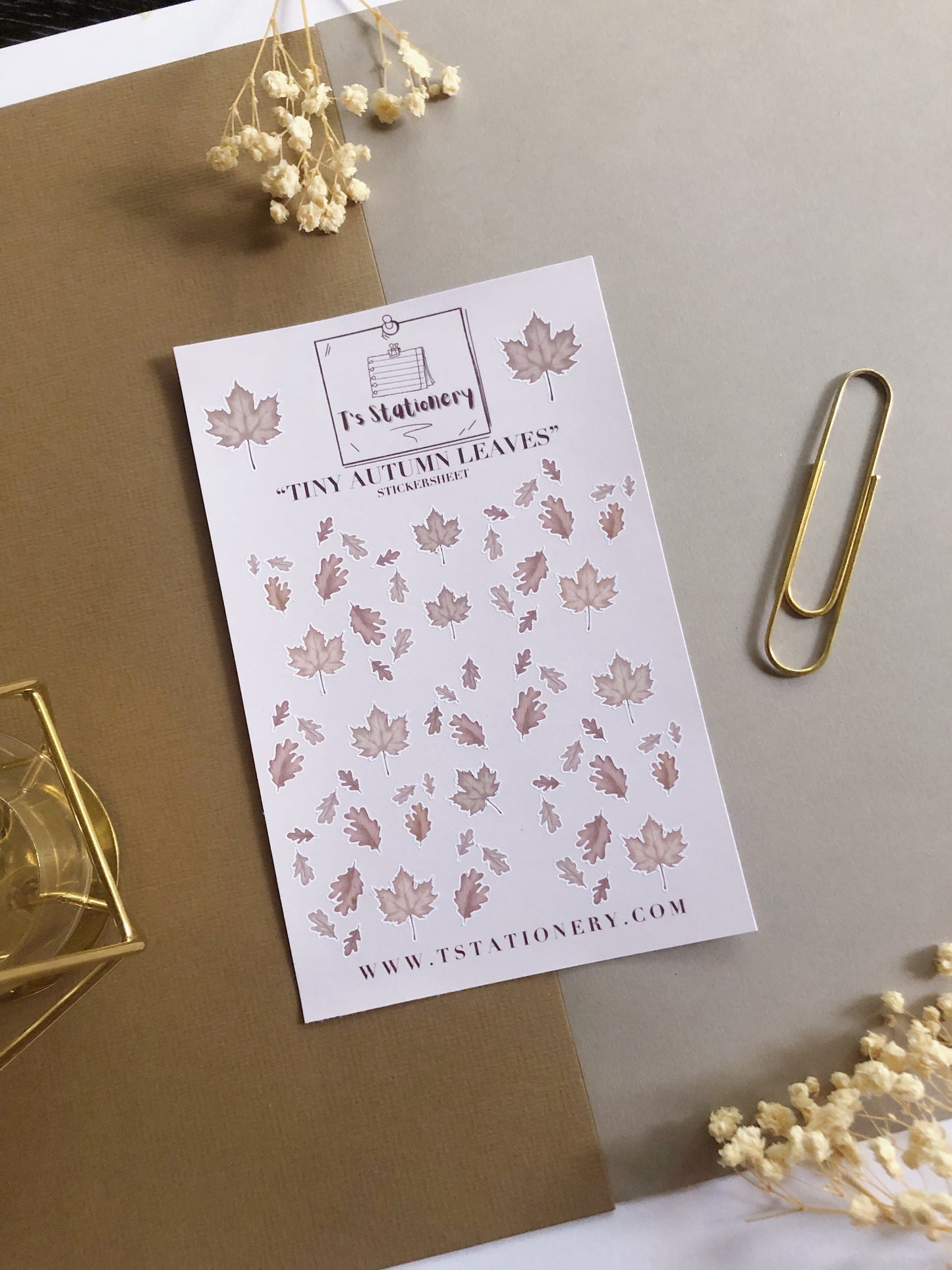 "Leaves Sticker Set Of 3"