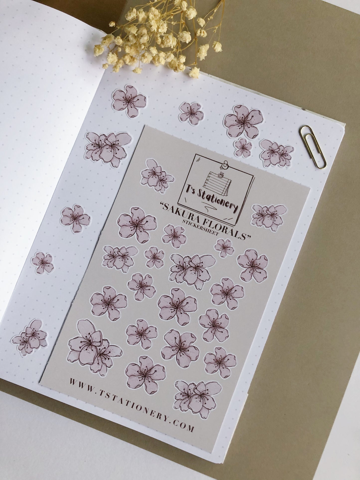 "Sakura Florals" Sticker Sheet