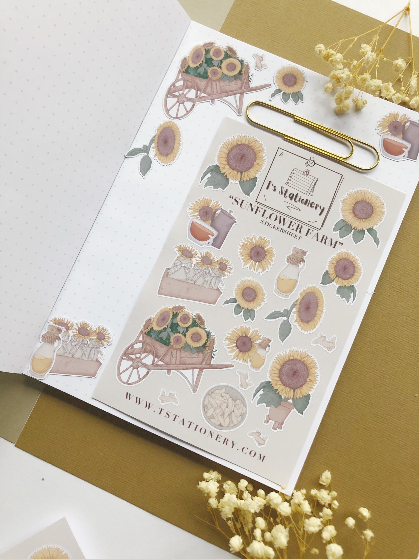 "Sunflower Farm"  Sticker Sheet