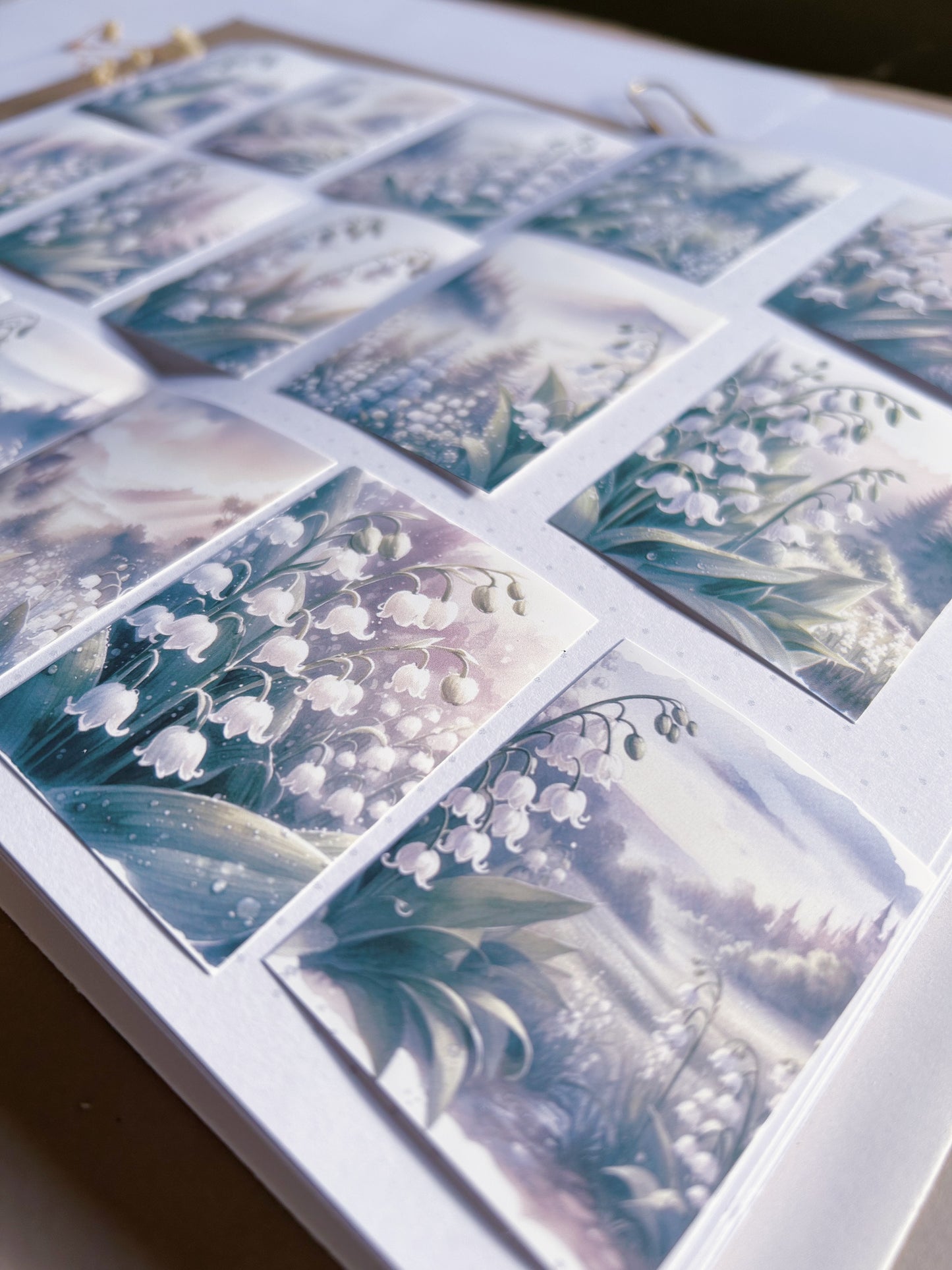 16pcs "Lily Of The Valley" Scenery Sticker Pack