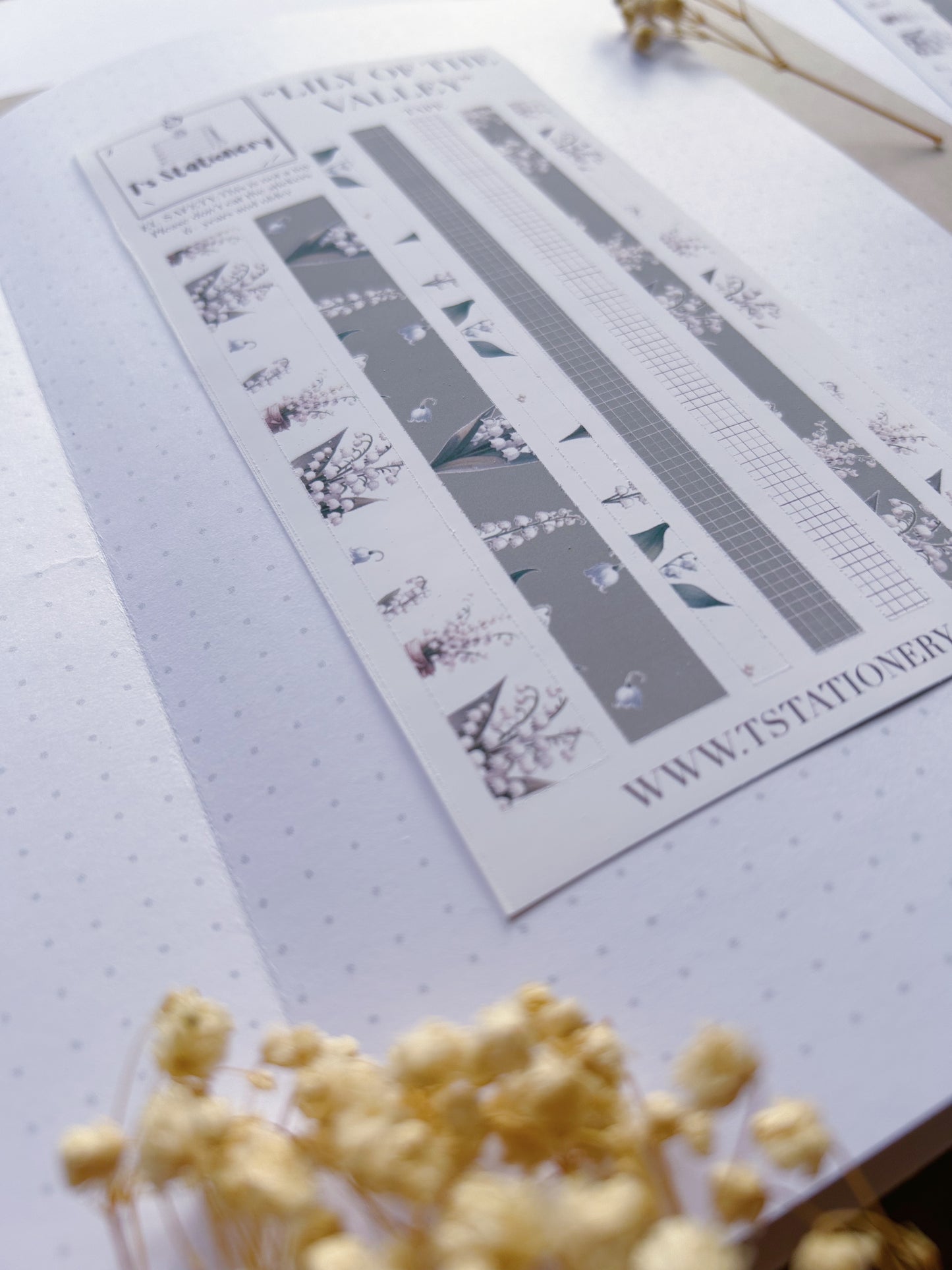 "Lily Of The Valley"  Sticker Tape Sheet