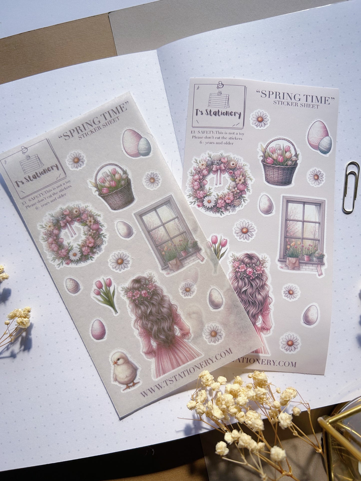 "Spring Time"  Sticker Sheet