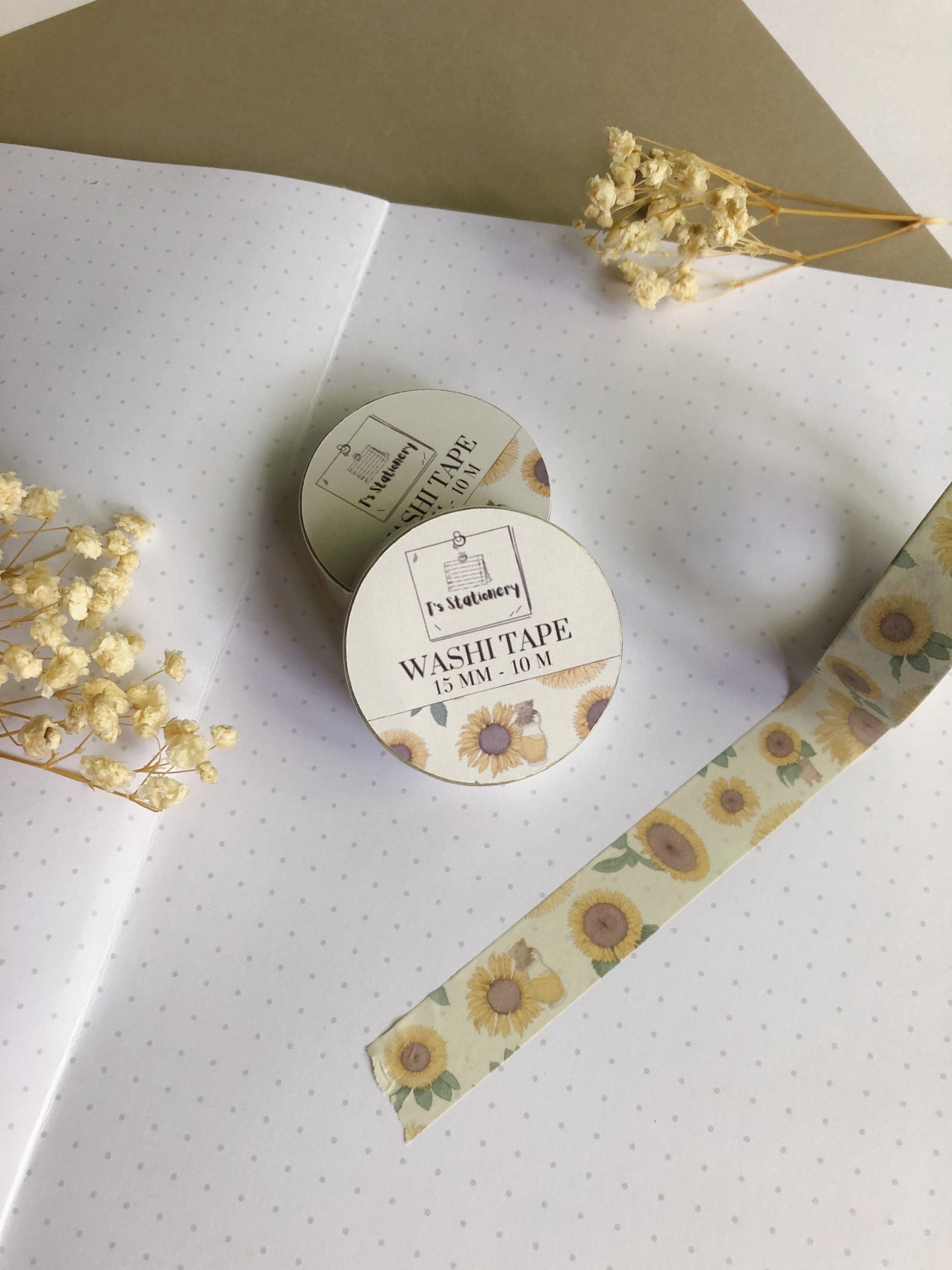 "Sunflowers" Washi Tape