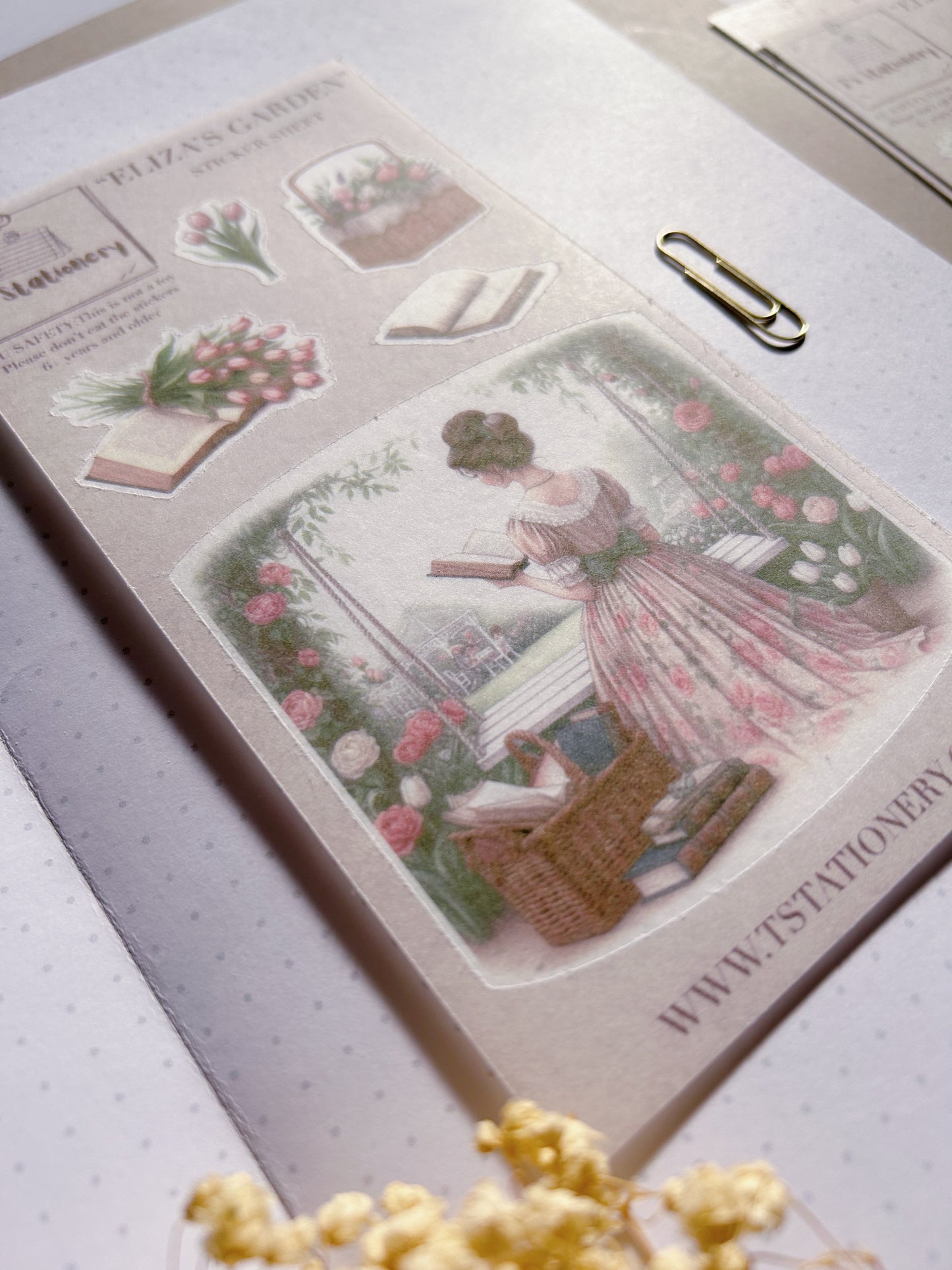 "Eliza's Garden"  Sticker Sheet