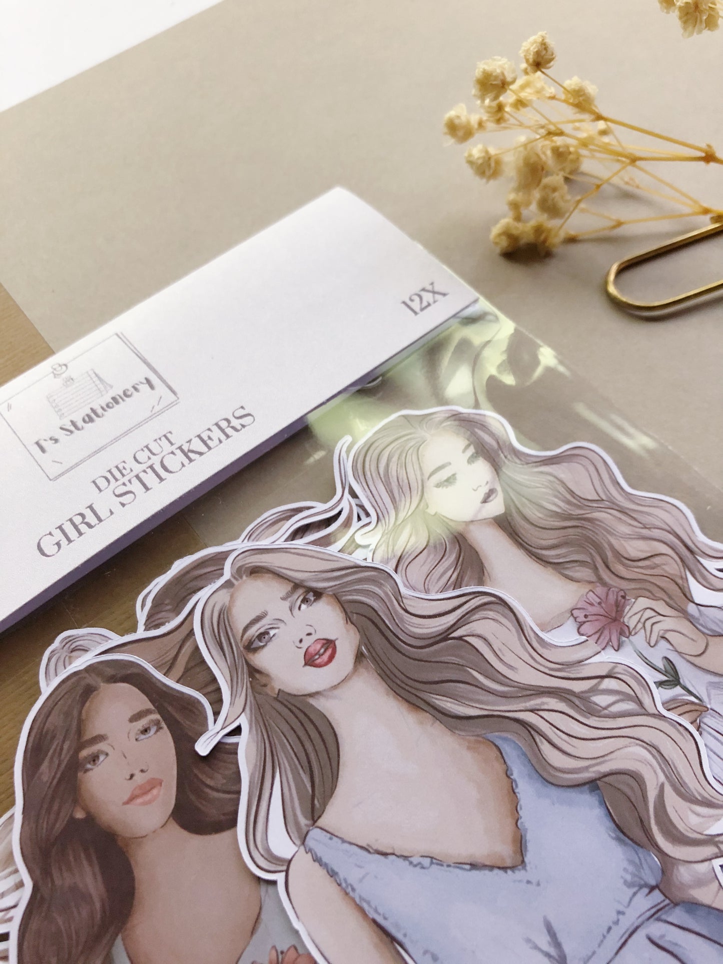 "Pastel Girls" Sticker Bag