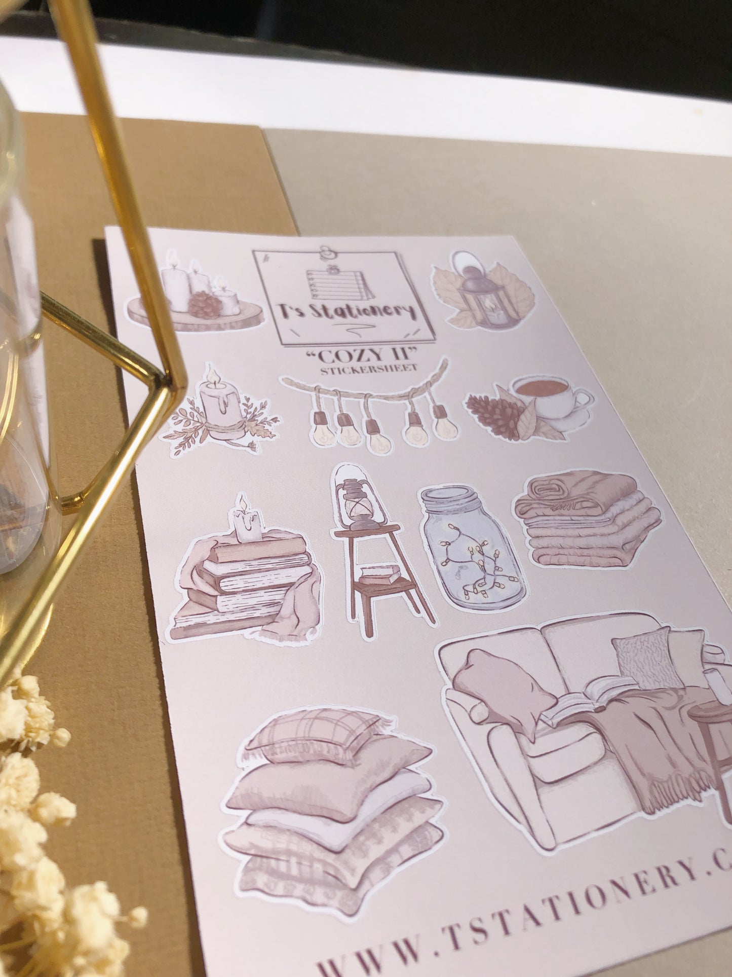 "Cozy II"  Sticker Sheet