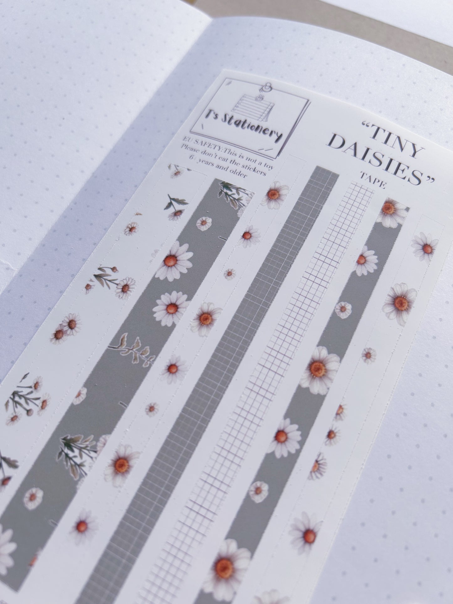 "Tiny Daisy"  Sticker Tape Sheet