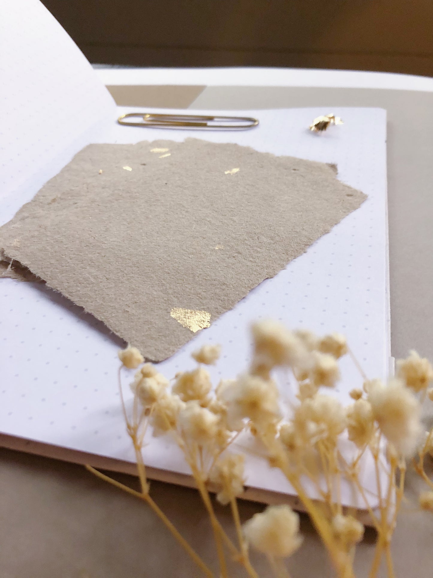 "A6 Hand Made Gold Foil Paper"