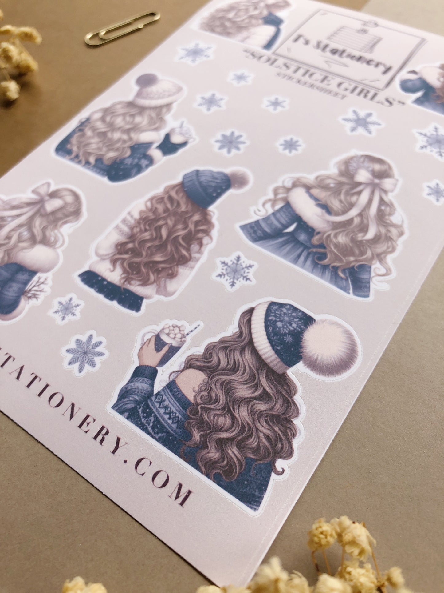 "Solstice Girls" Sticker Sheet