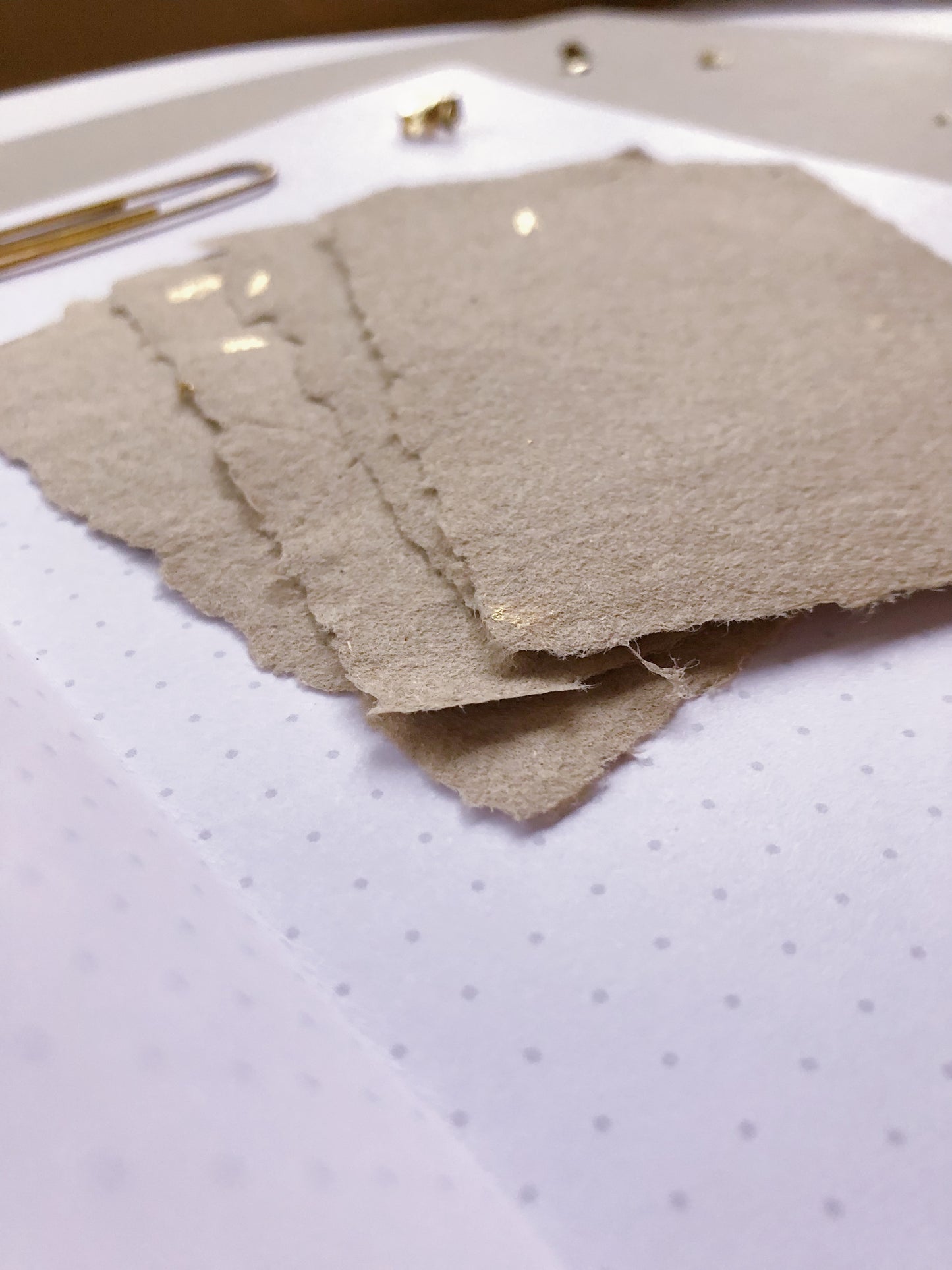"A6 Hand Made Gold Foil Paper"