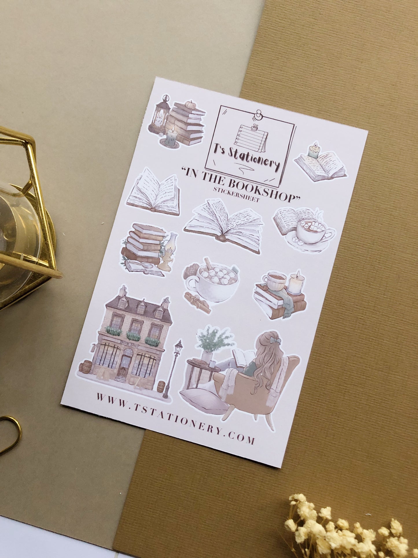 "Book Sticker Set Of 3"