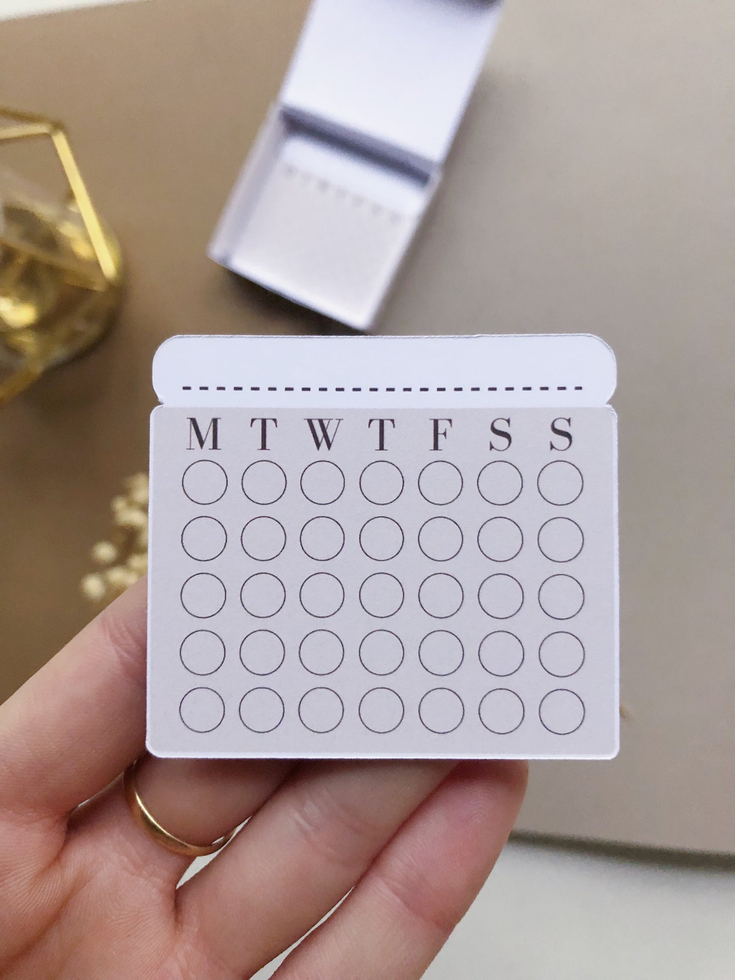 "Habit Tracker Stickers" Die Cut Stickers