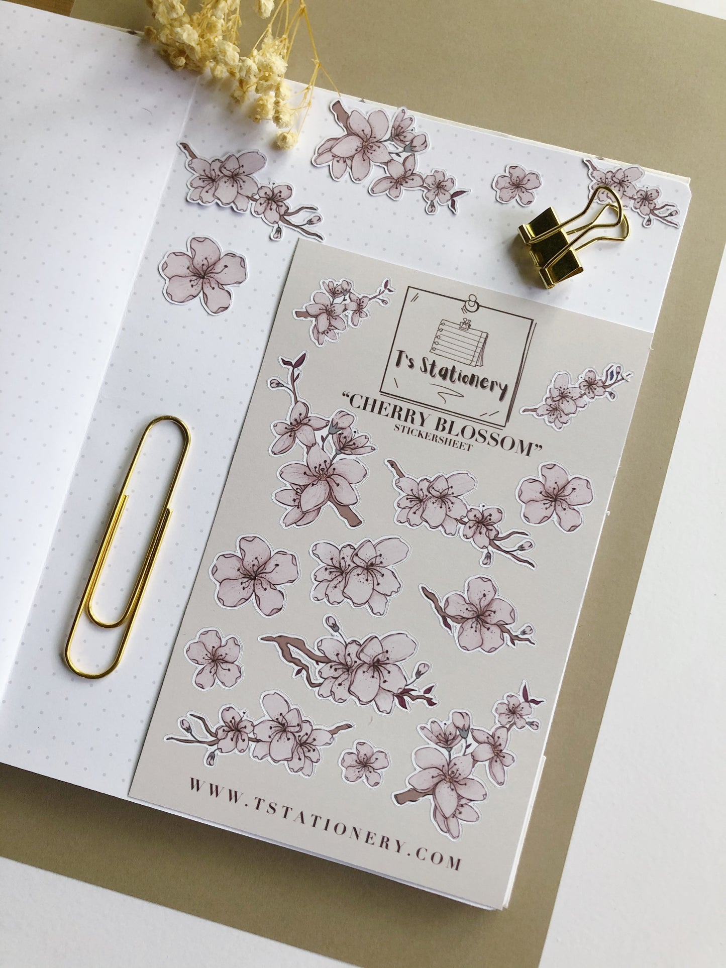 "Cherry Blossom"  Sticker Sheet