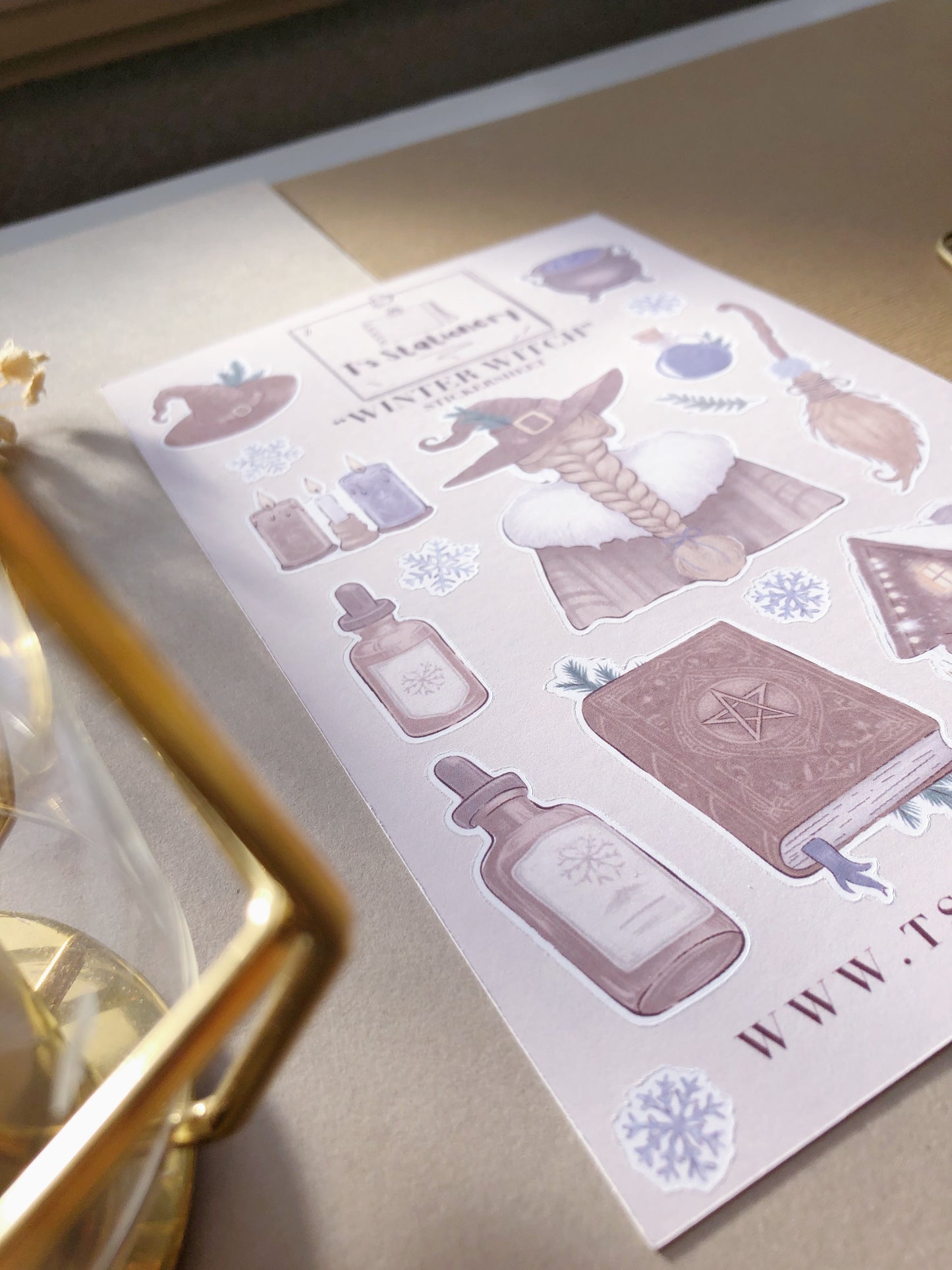 "Winter Witch" Sticker Sheet