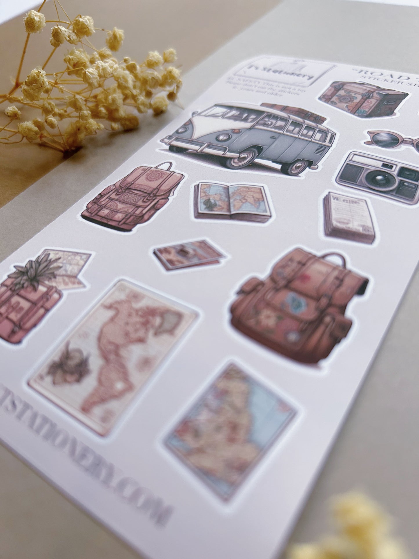 "Road Trip" Stickers Sheet