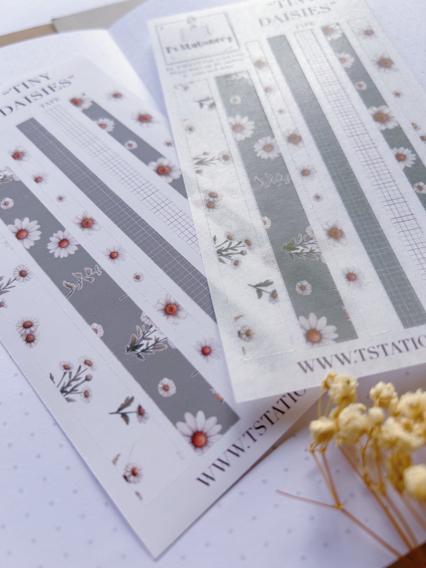 "Tiny Daisy"  Sticker Tape Sheet