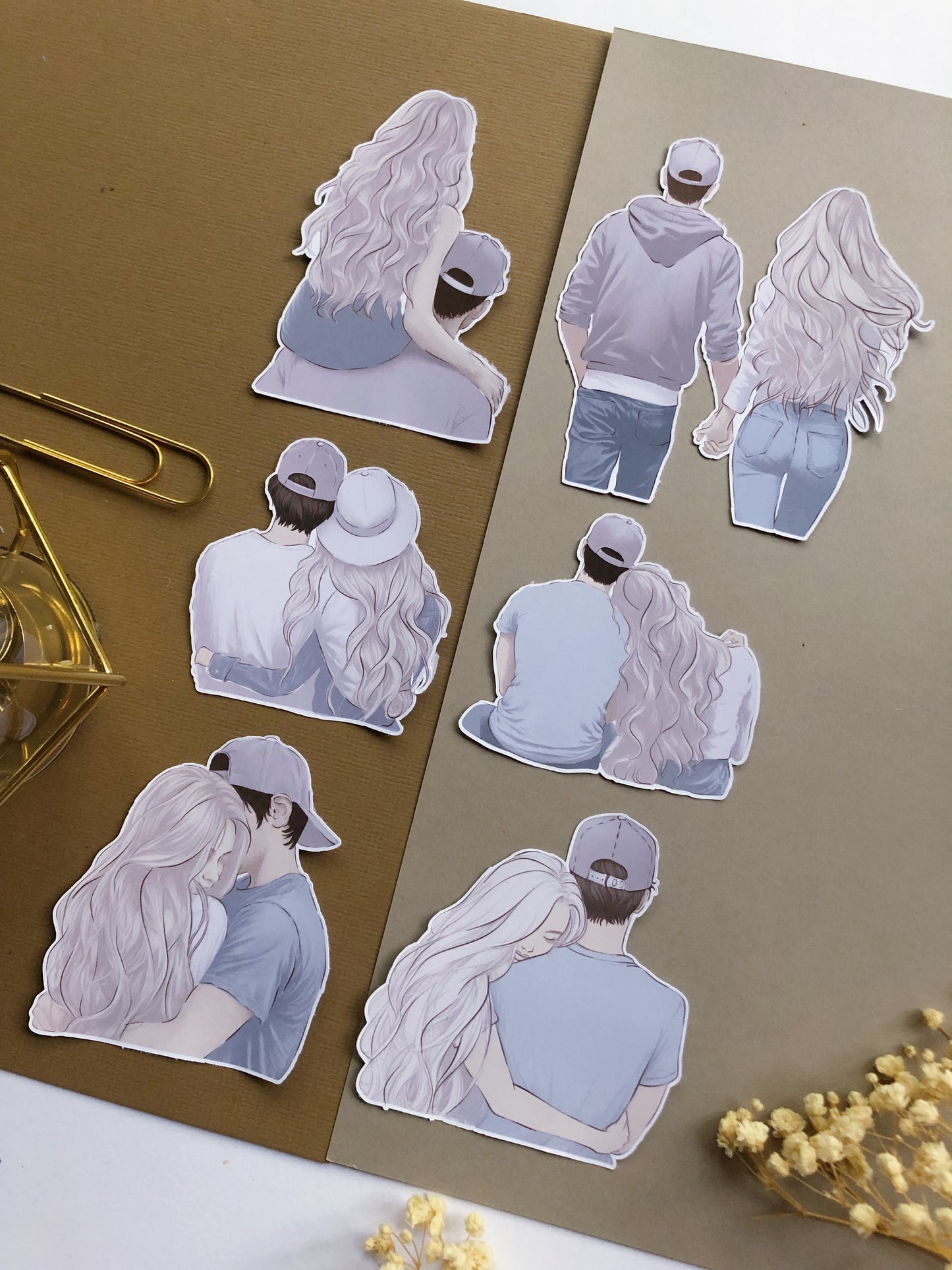 "Couple Die Cuts" Sticker Bag