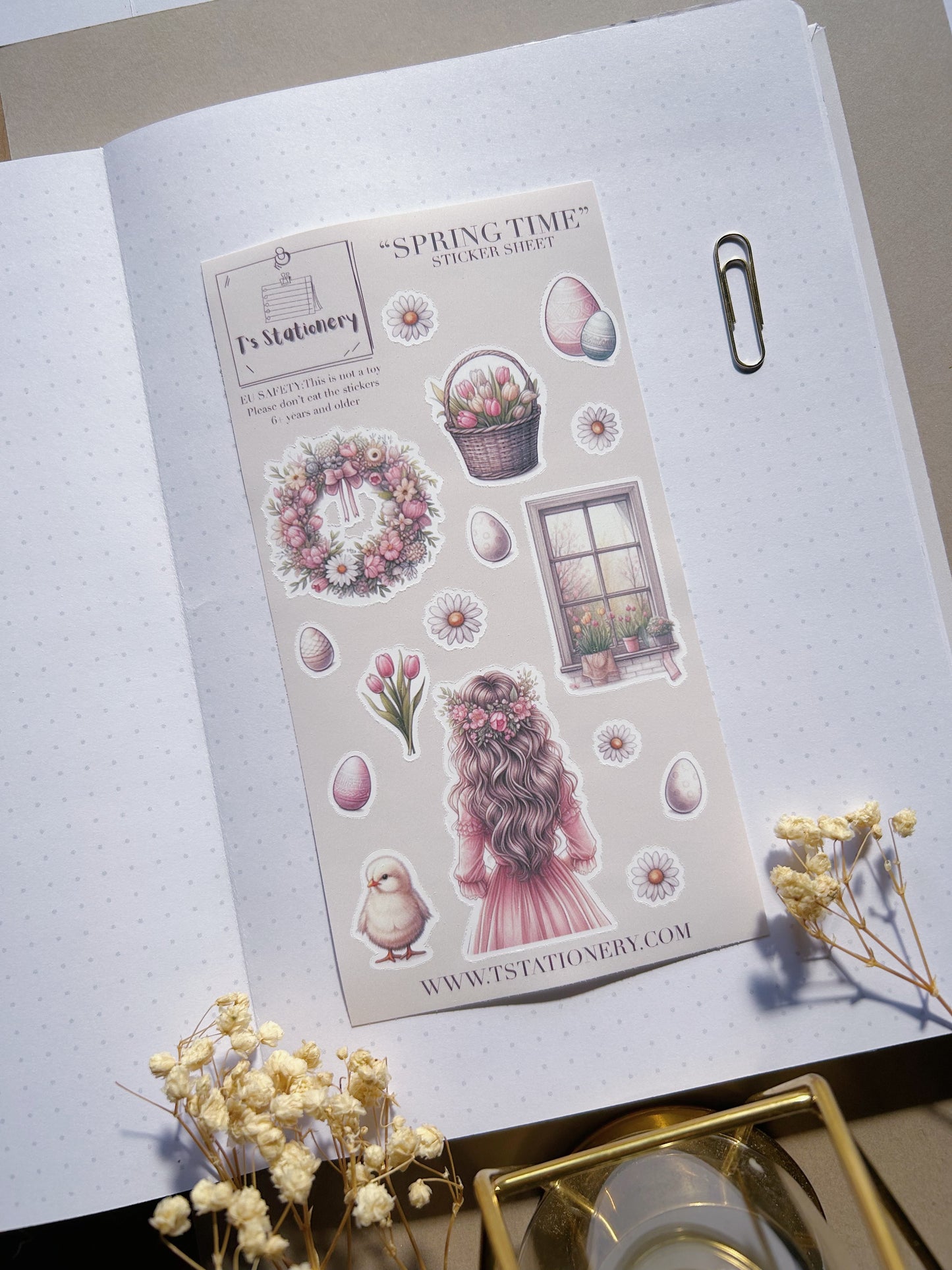 "Spring Time"  Sticker Sheet