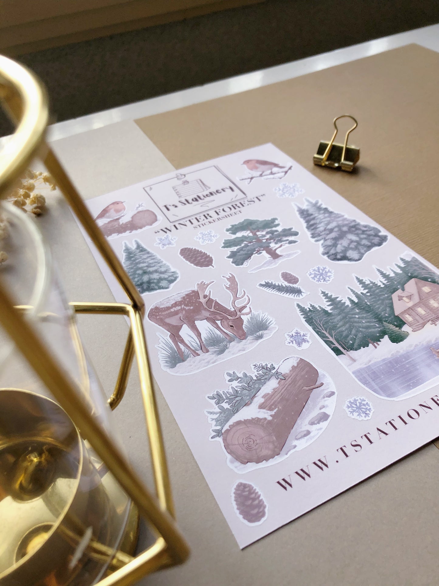 "Winter Forest"  Sticker Sheet