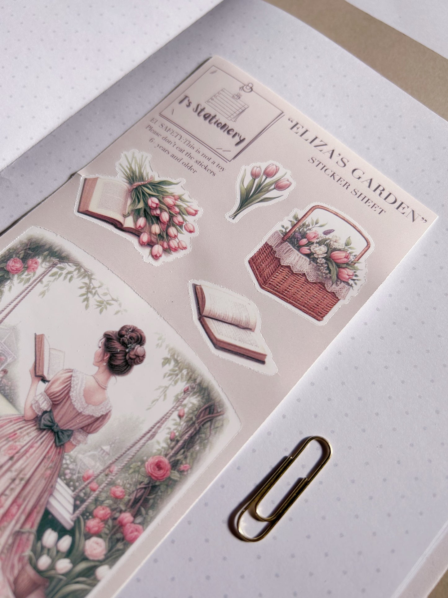 "Eliza's Garden"  Sticker Sheet