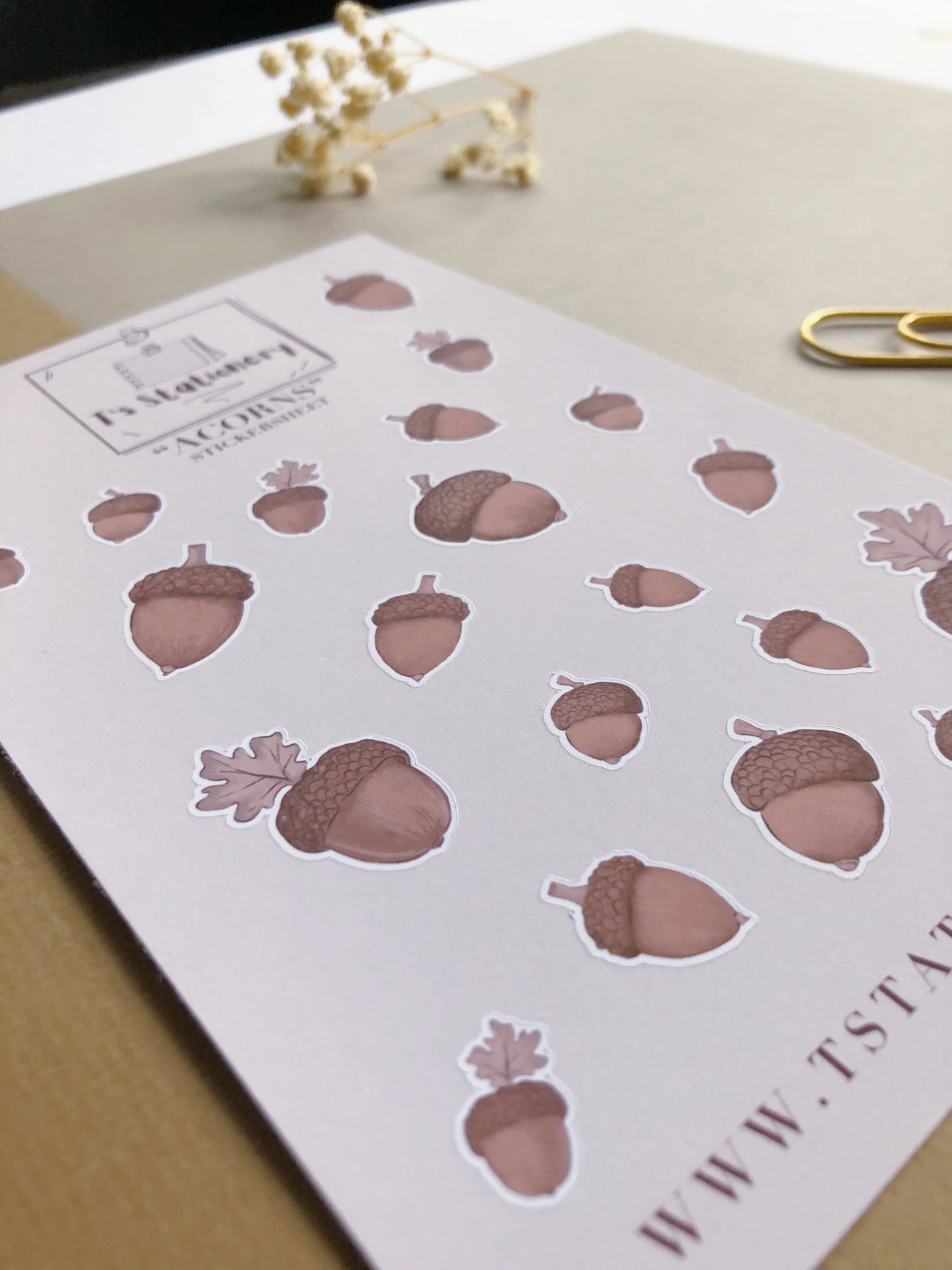 "Acorns" Sticker Sheet