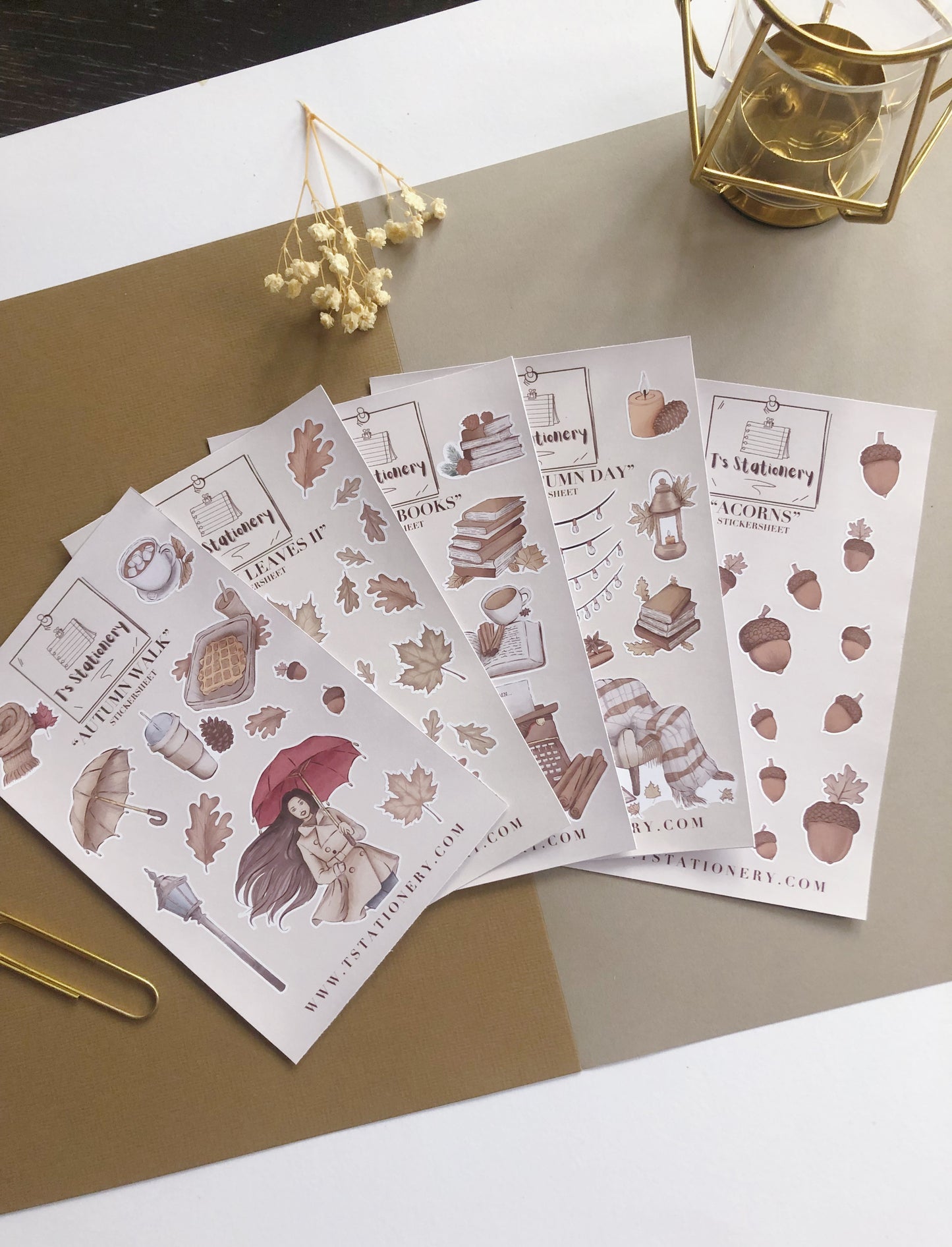 "Fall Sticker Set Of 5"