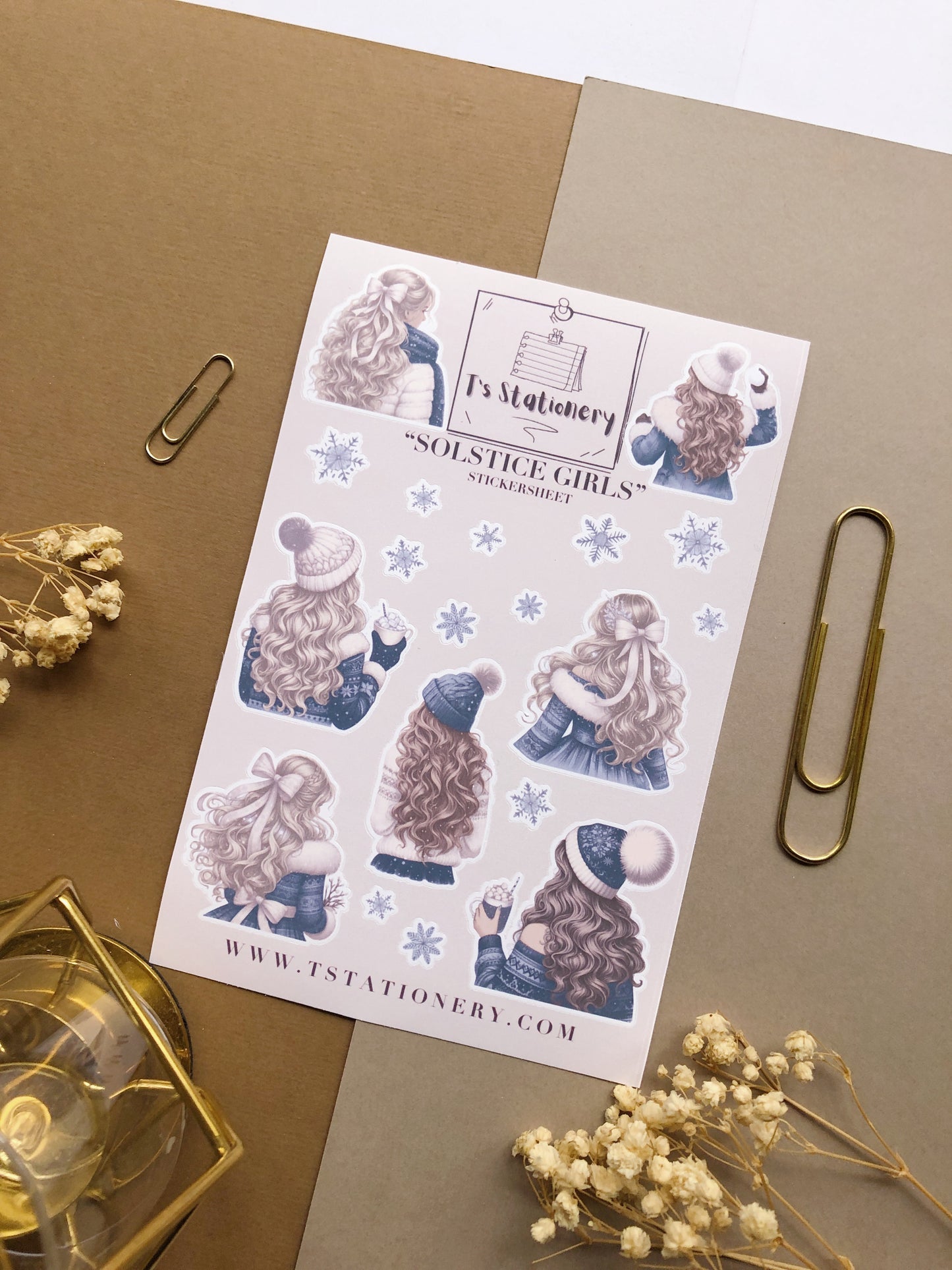 "Solstice Girls" Sticker Sheet