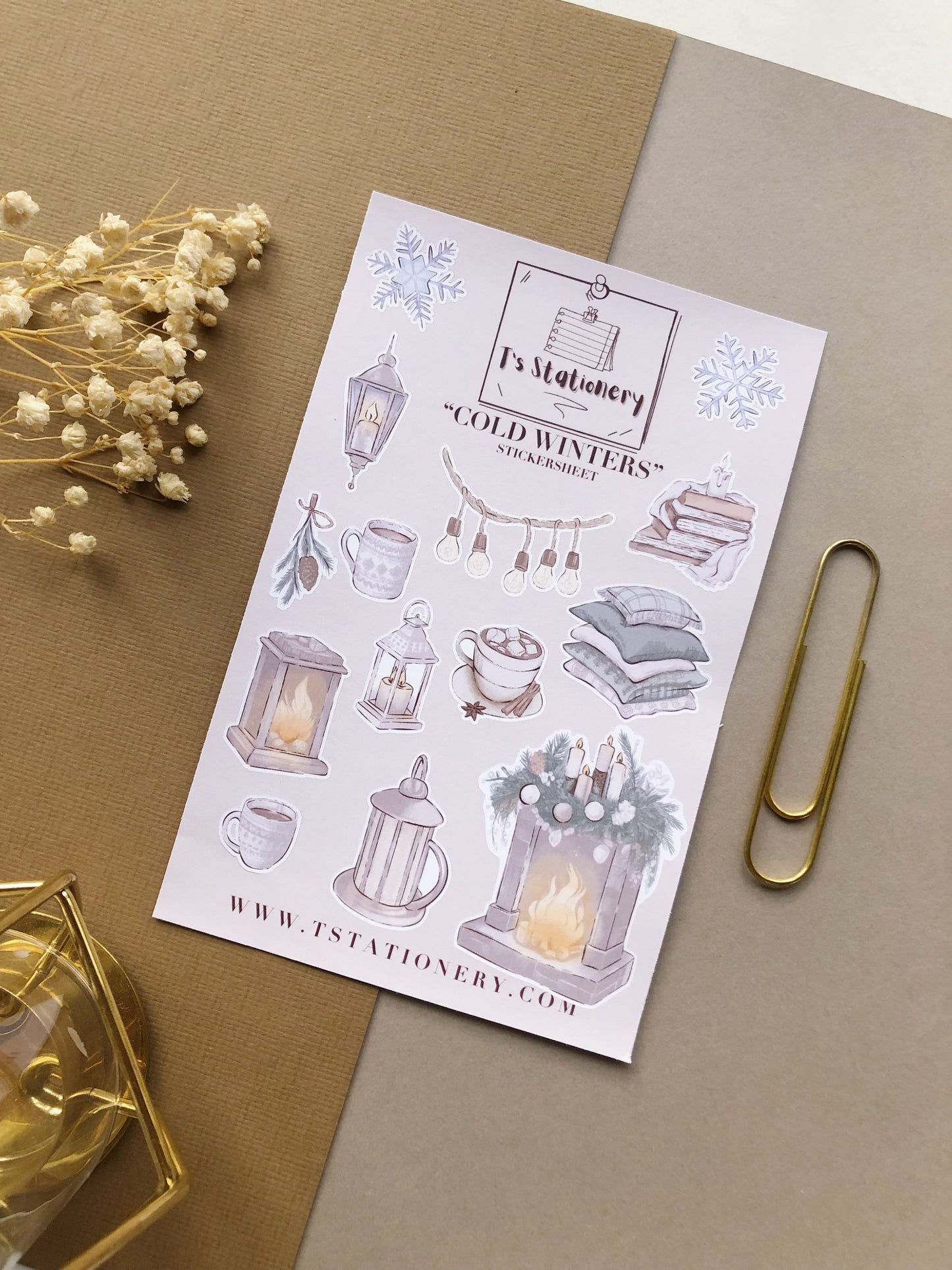 Winter Sticker Set Of 3