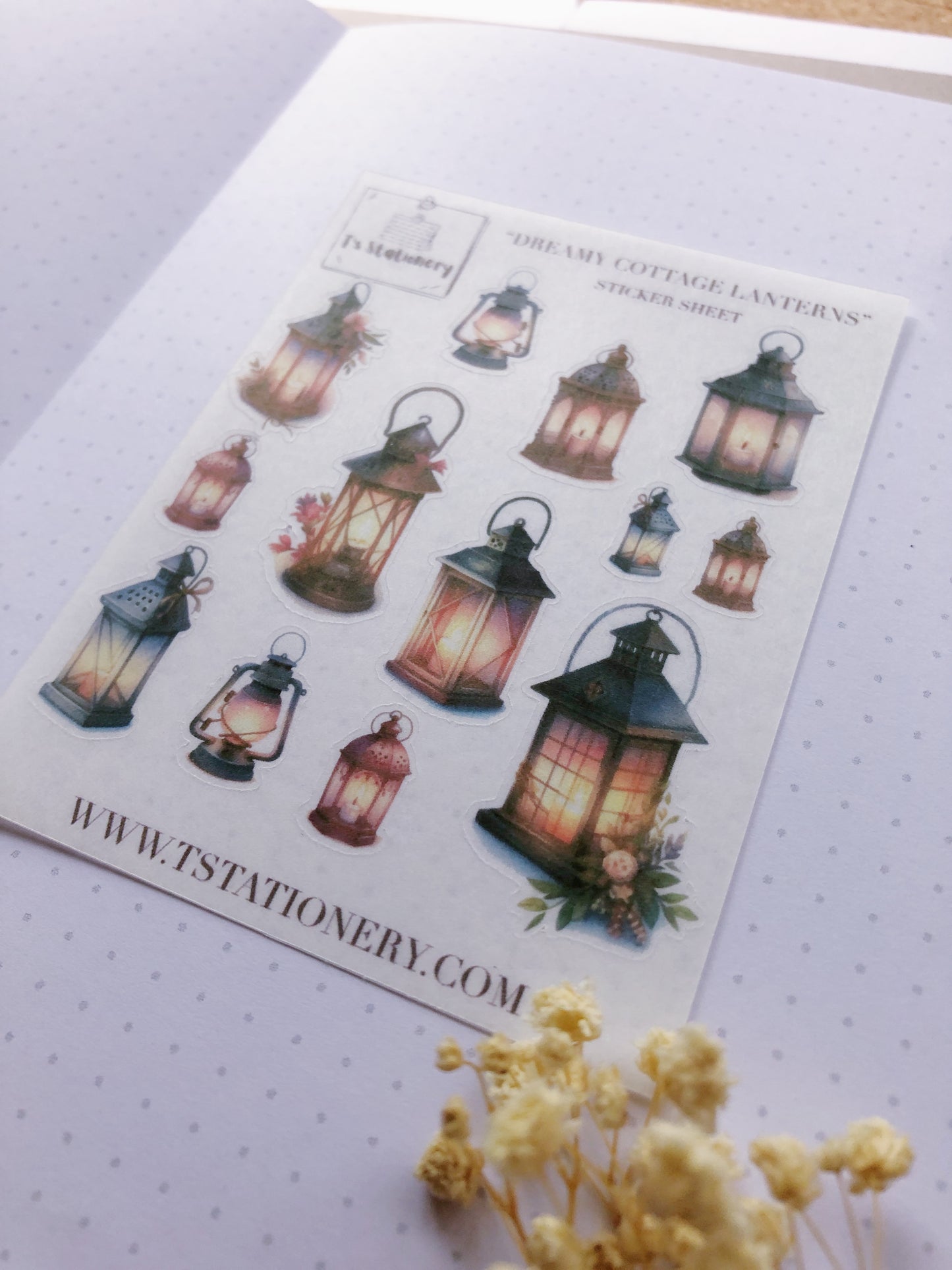"Dreamy Lanterns" Washi Sticker Sheet