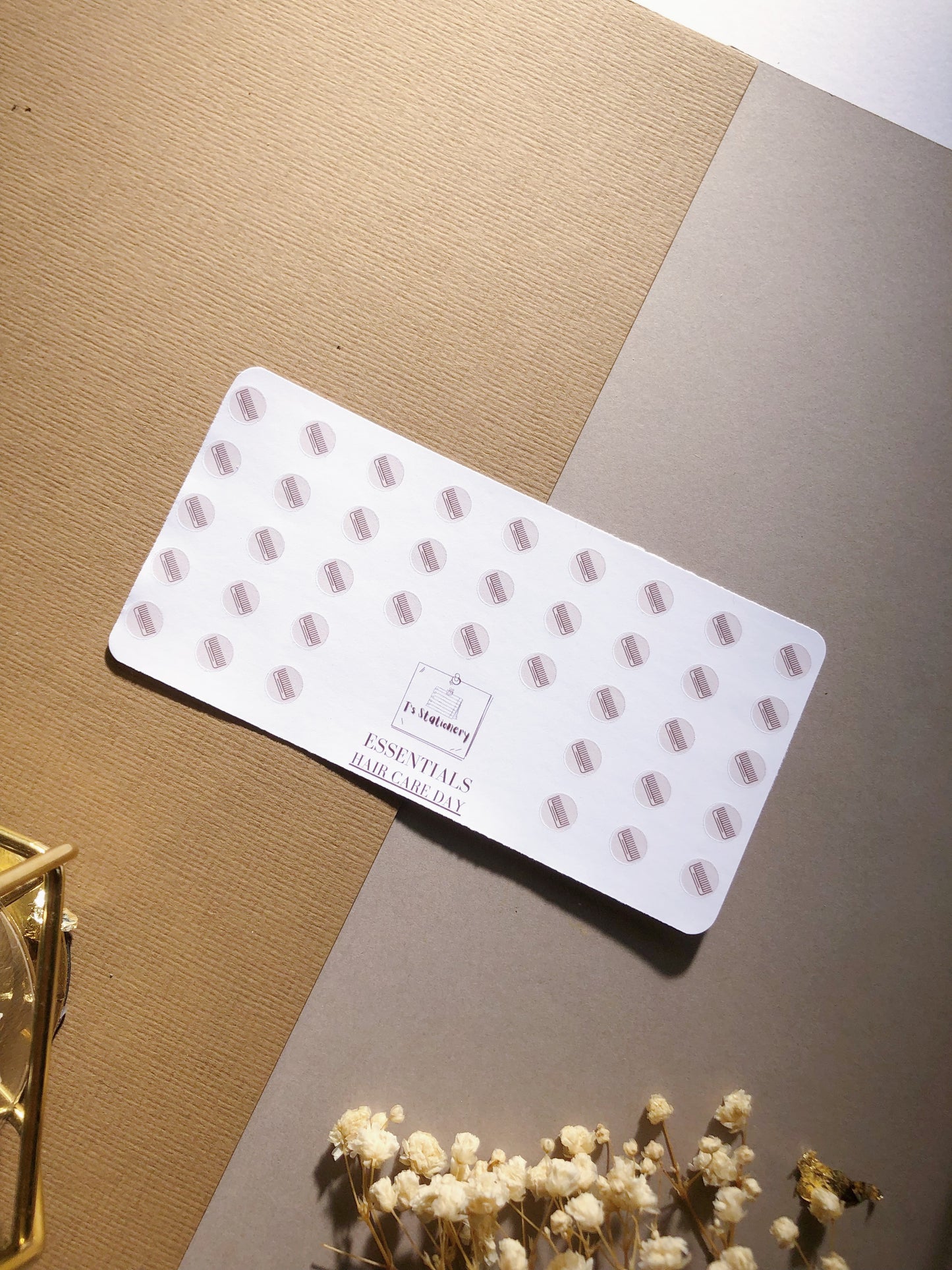 Hair Care Icons Sticker Sheet