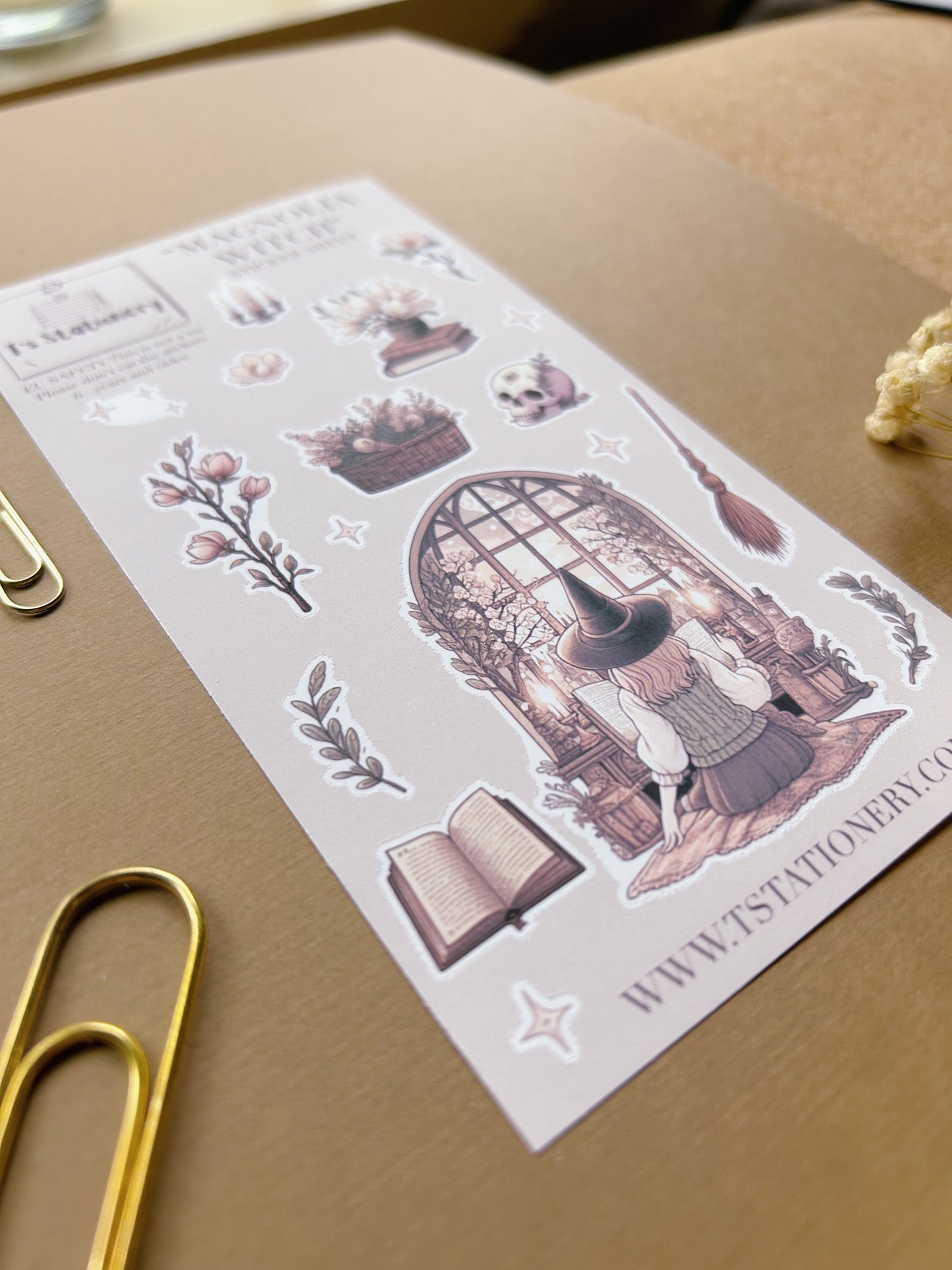 "Magnolia Witch"  Sticker Sheet