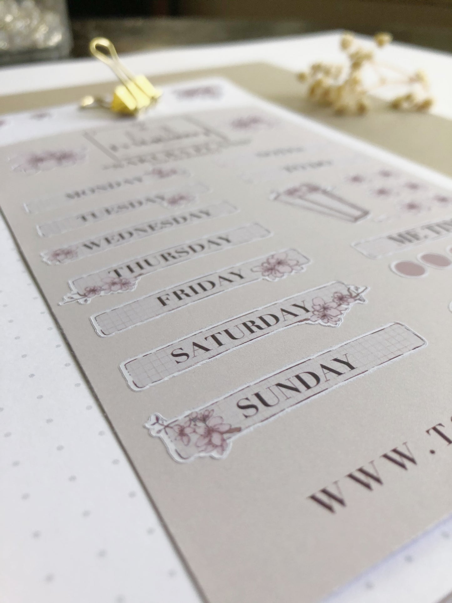 "Sakura Plans" Sticker Sheet