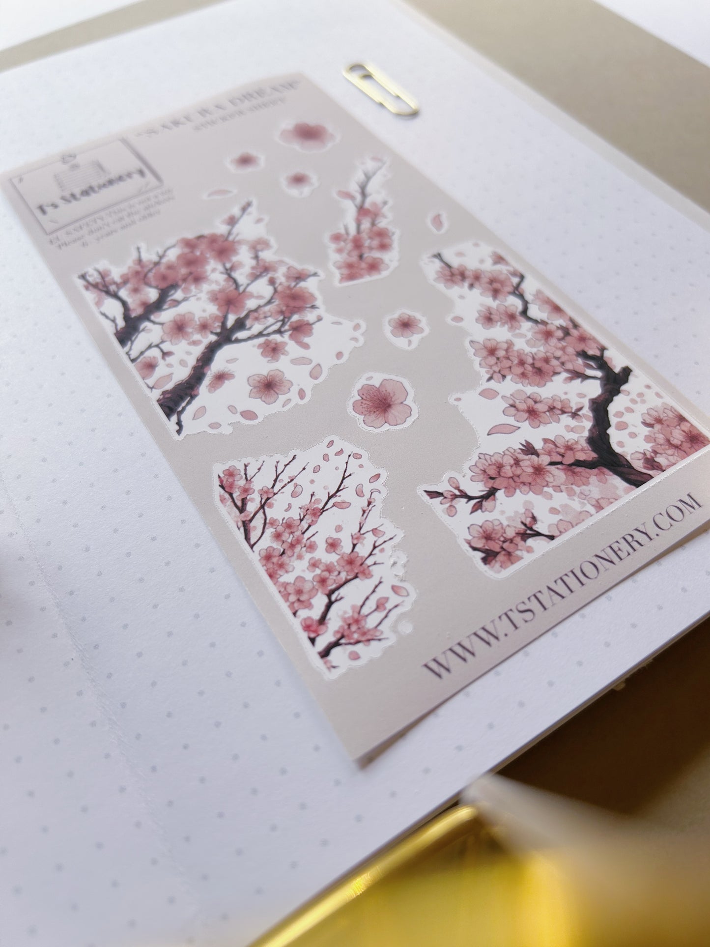 "Sakura Dream"  Sticker Sheet