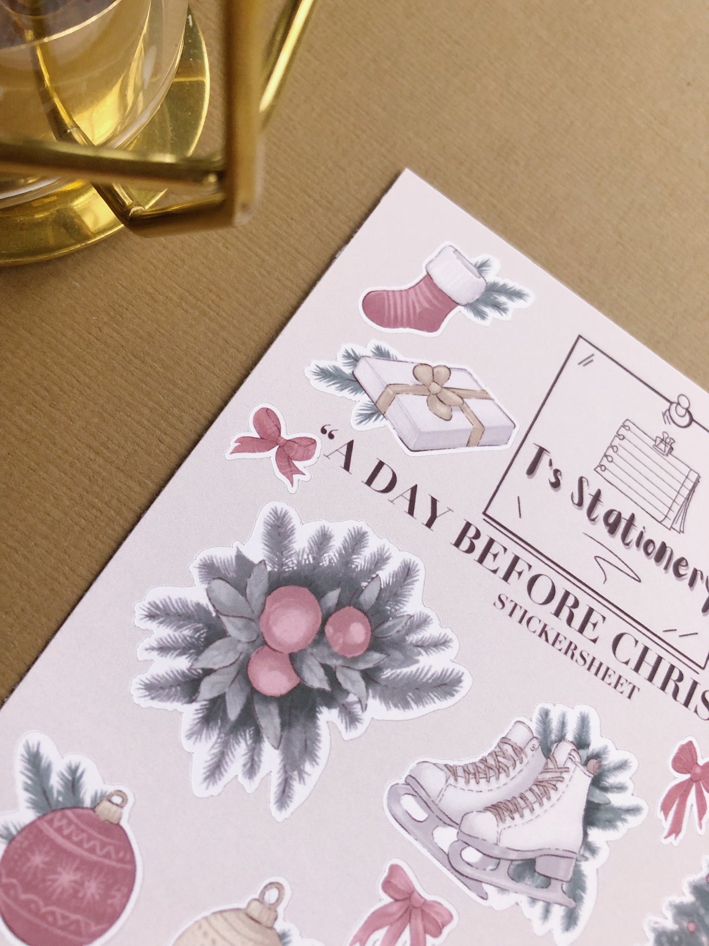 "A Day Before Christmas"  Sticker Sheet