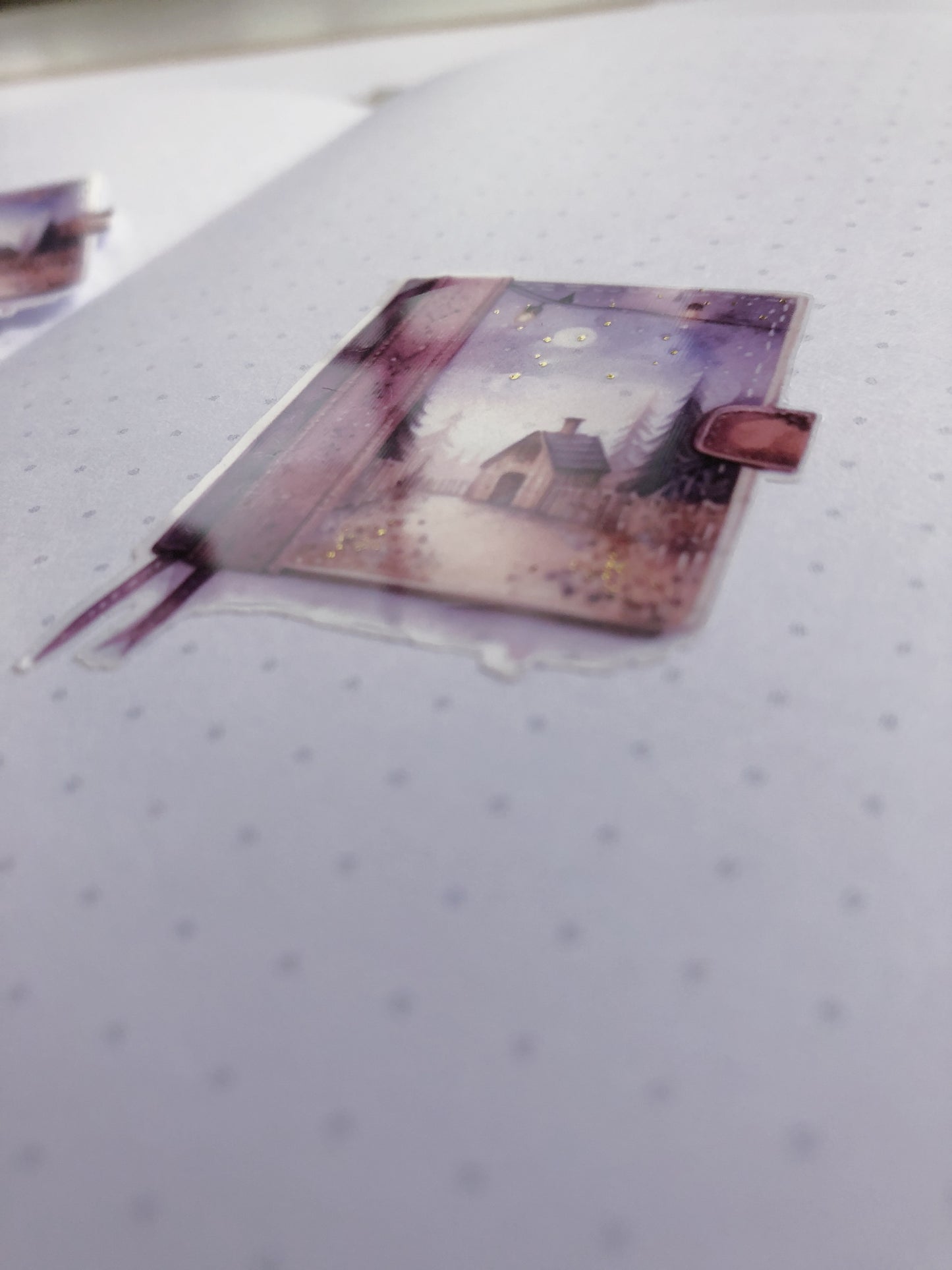 "Dreamy Cottage Journal" PET Die Cut Sticker