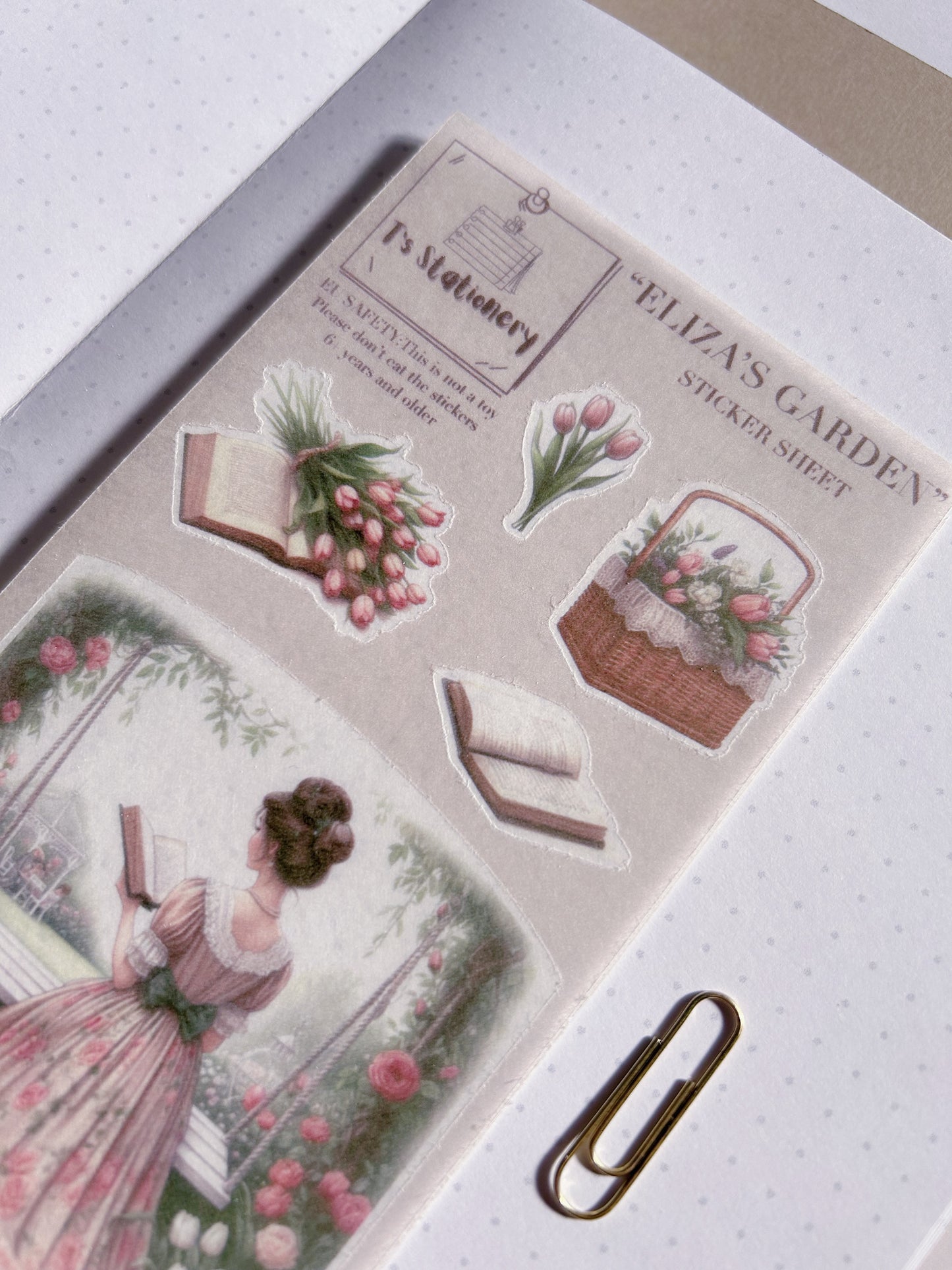 "Eliza's Garden"  Sticker Sheet